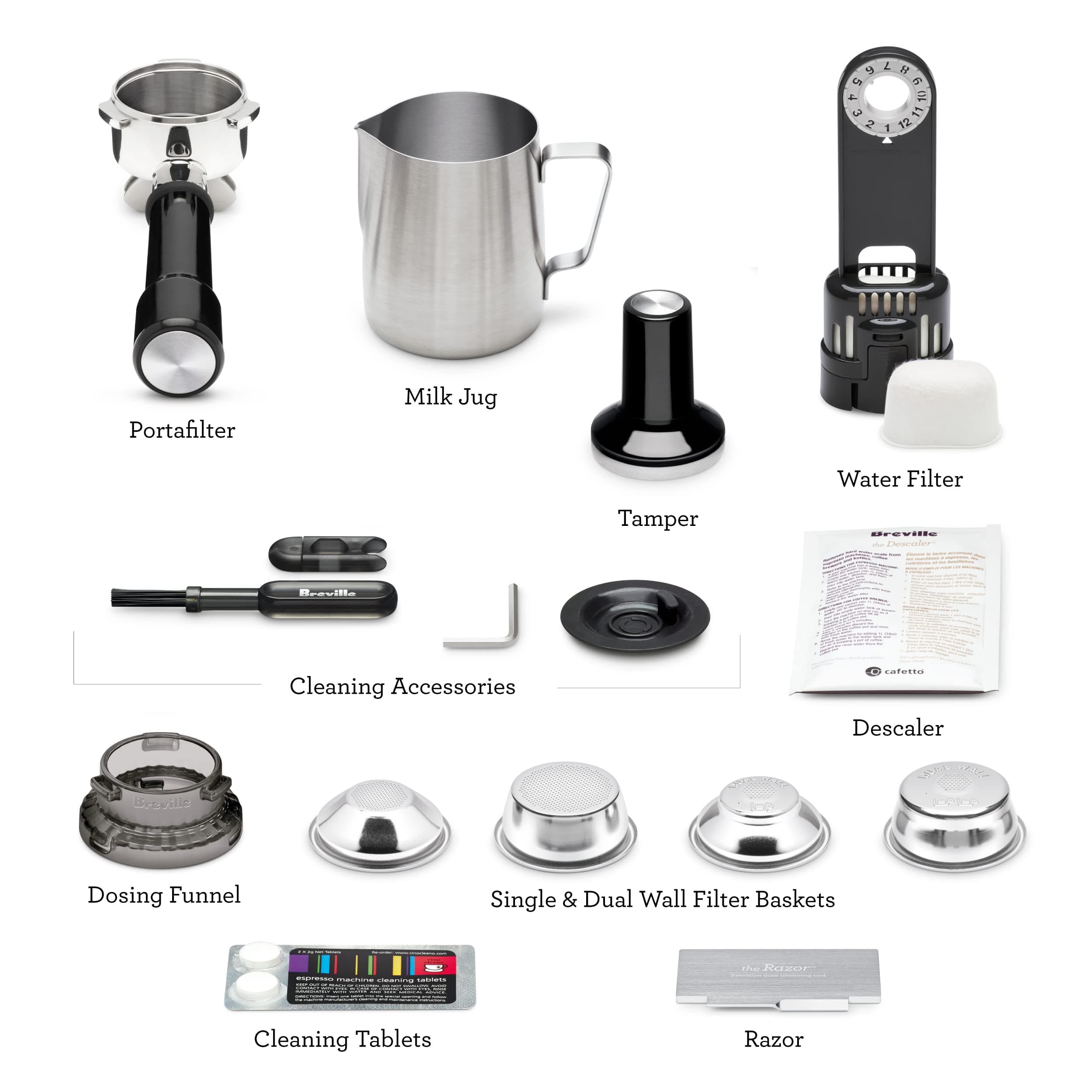 Breville BES870XL Barista Express Espresso Machine, Brushed Stainless Steel, view 9