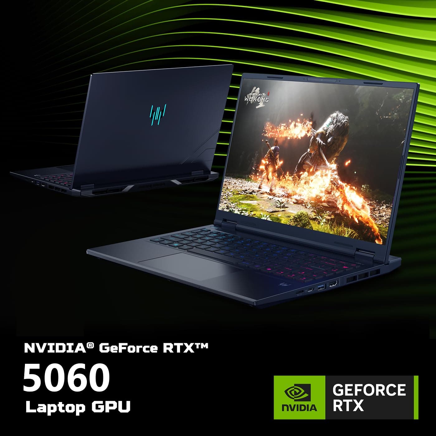 Acer Predator Helios Neo 14 AI Gaming Laptop | Intel Core Ultra 7 Processor 255H | NVIDIA GeForce RTX 5060 (572 AI Tops) | 14.5" WQXGA 165Hz G-SYNC Matte Display | 16GB RAM | 1TB SSD | PHN14-71-760T, view 4