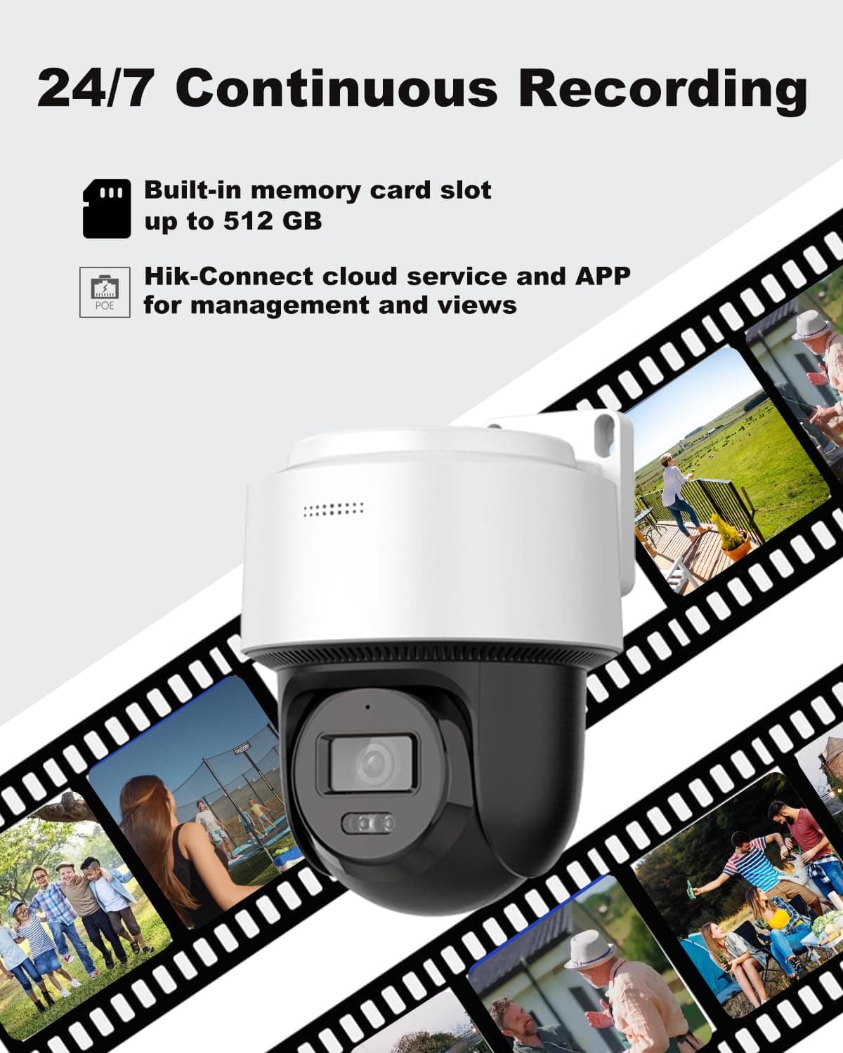 DS-2DE2C400MWG-E HIKVIS0N_4MP Wired PT PoE IP Camera with 345° pan and 80° tilt, Auto-Tracking Lite, Smart Hybrid Light, IP66, 2-Way-Audio,2.8mm Lens, 512 GB Card Slot, International English Version, view 6