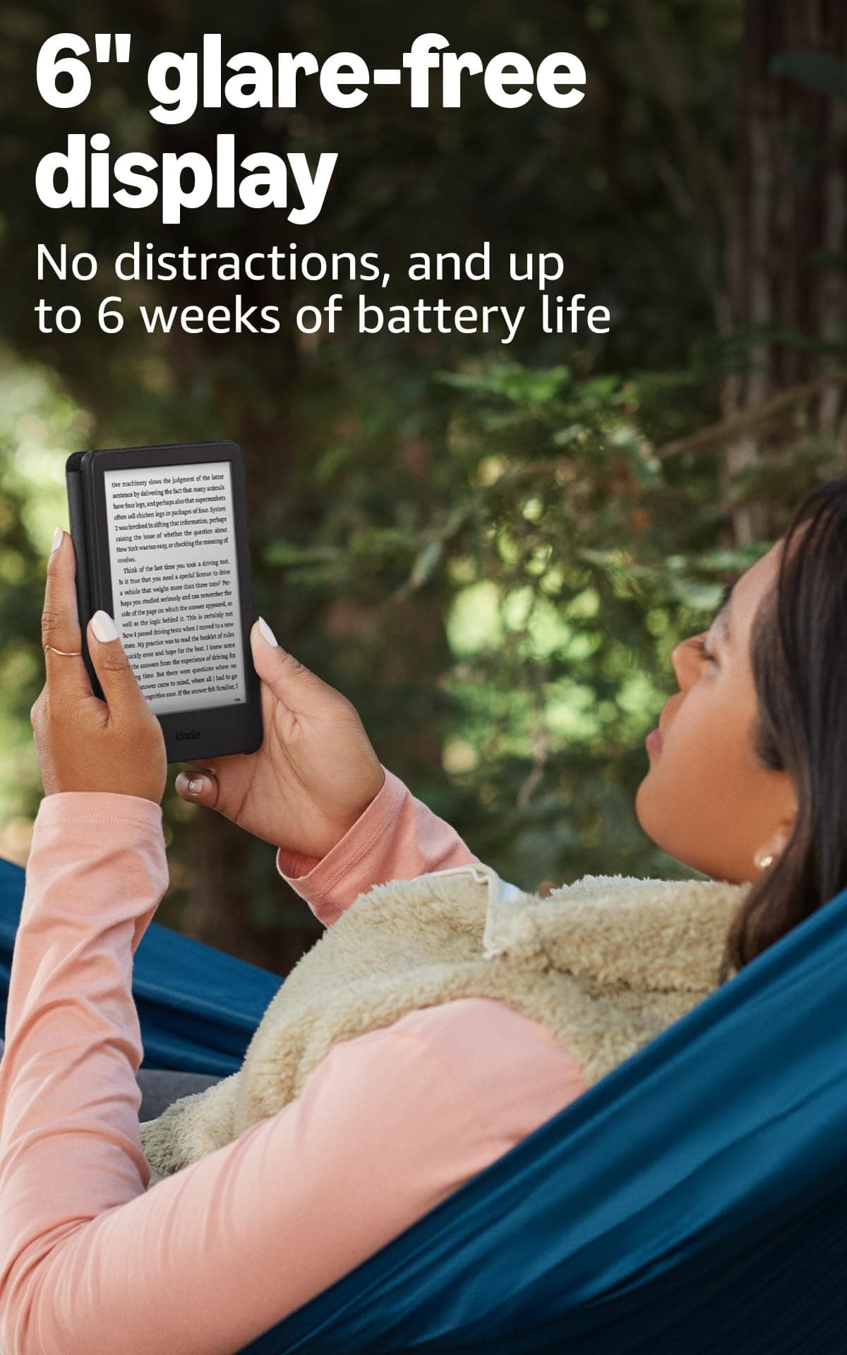Amazon Kindle 16 GB (newest model) - Lightest and most compact Kindle, now with faster page turns, and higher contrast ratio, for an enhanced reading experience - Black, view 5