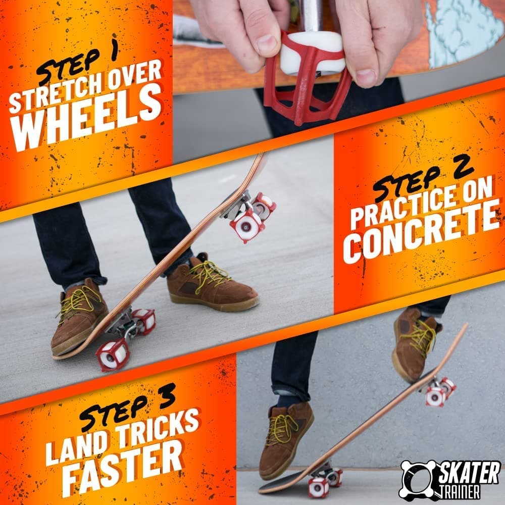 Skater Trainers get Skateboard Tricks - Coolest Stocking Stuffers for Teens Boys Gift Ideas Ages 14 and up 12-14-16 11 10 2024 Gamer Cool Wheels Tech Deck Tool Ramp Boy Teenage (4 Blk), view 4