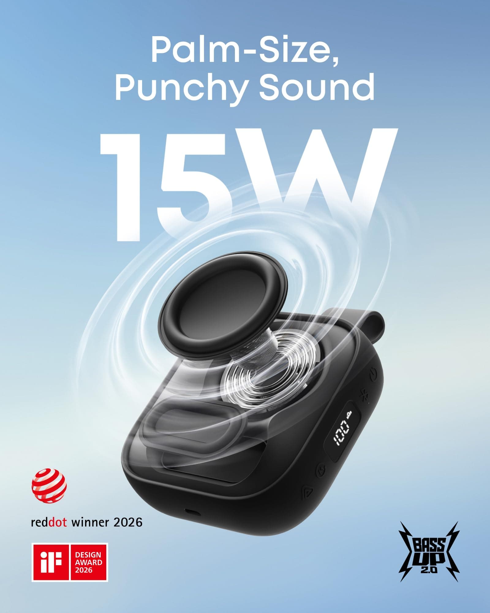 Soundcore Boom Go 3i Portable Bluetooth Speaker by Anker, 24H Playtime, view 3