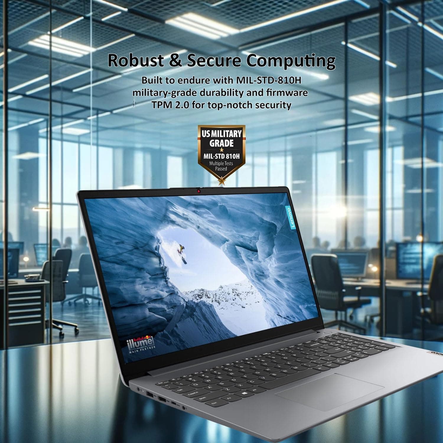 Lenovo 2024 IdeaPad 1 Gen 7 Laptop, 15.6" FHD Touchscreen, Intel Core i3-1215U, 16GB RAM, 512GB SSD, SD Card Reader, HDMI, Webcam, Wi-Fi 6, Windows 11 Home, Grey, view 2