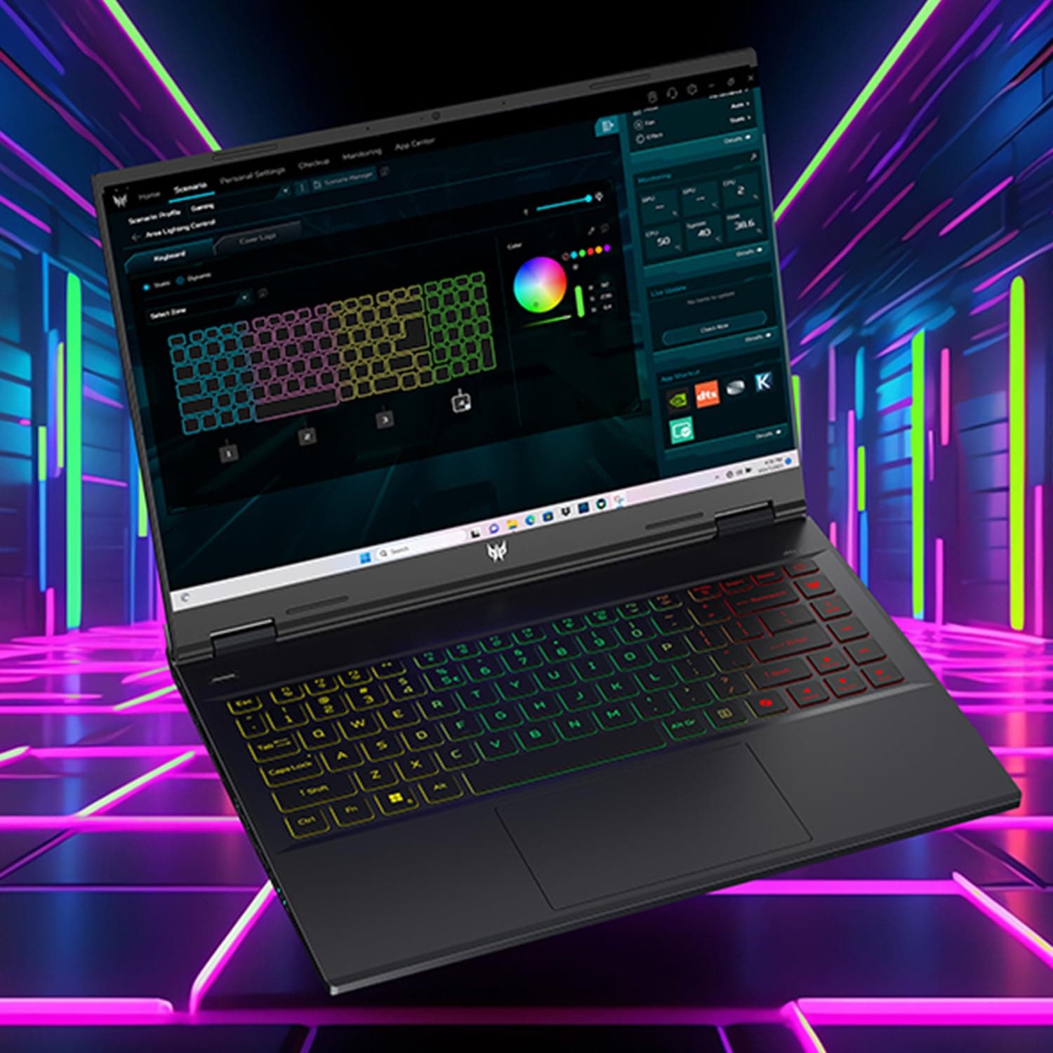 Acer Predator Helios Neo 14 Gaming Laptop | 14.5" WQXGA+ IPS 165Hz Display | AI-Powered | Intel Core Ultra 9 Processor 185H | NVIDIA GeForce RTX 4070 | 16GB LPDDR5X | 1TB Gen 4 SSD | PHN14-51-90NF, view 9
