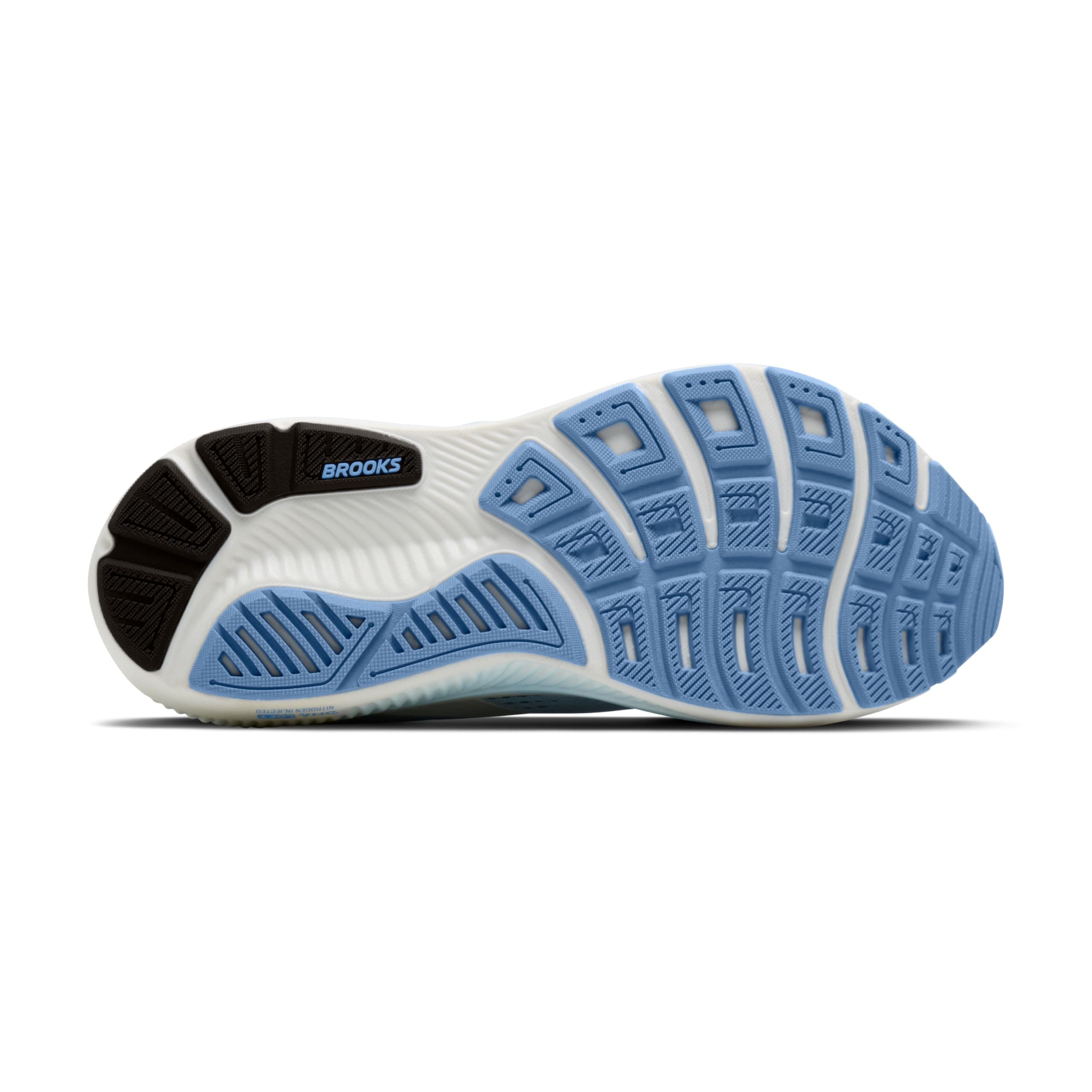 Brooks Men’s Ghost 18 Neutral Running & Walking Shoe - White/Black/Open Air - 8 Medium, view 6