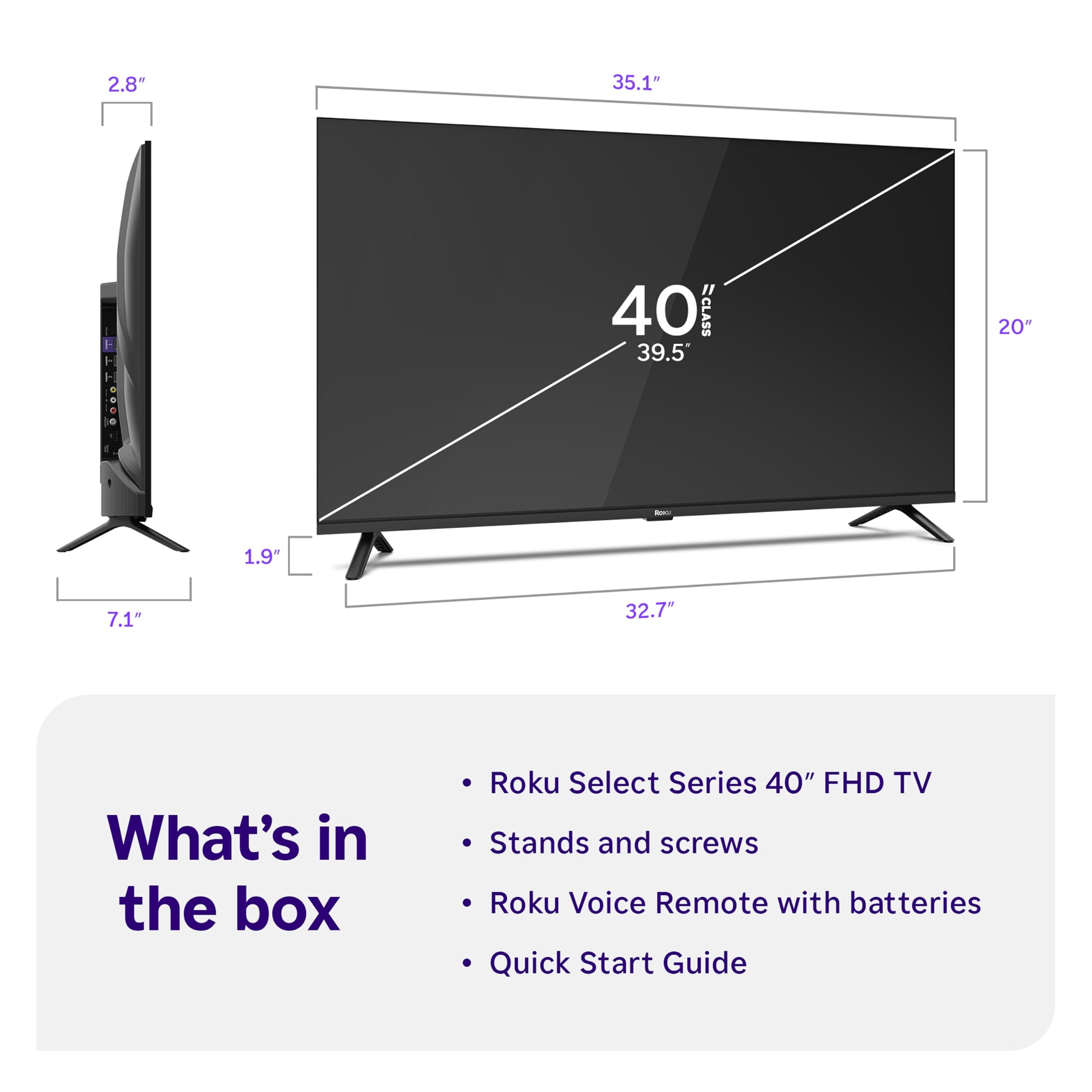 Roku 40-Inch Select Series Smart TV 2026-1080p Full HD TV - RokuTV, view 11