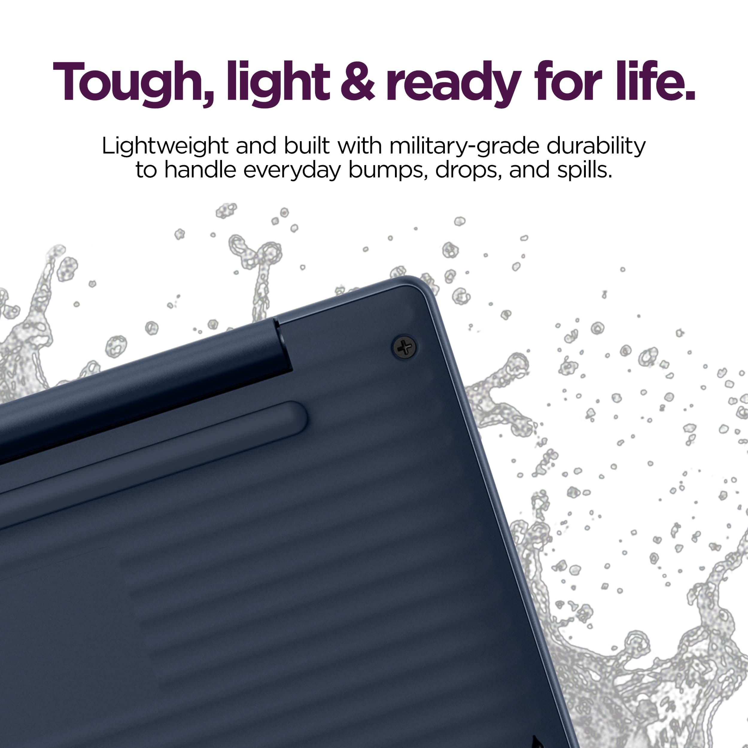 Lenovo Chromebook m 14" - Everyday Laptop - Google Gemini - MediaTek Kompanio 540 CPU - 14" WUXGA IPS Display - 8GB RAM - 64GB UFS Storage - Integrated Arm Mali-G57 MC2 GPU - Cosmic Blue, view 8