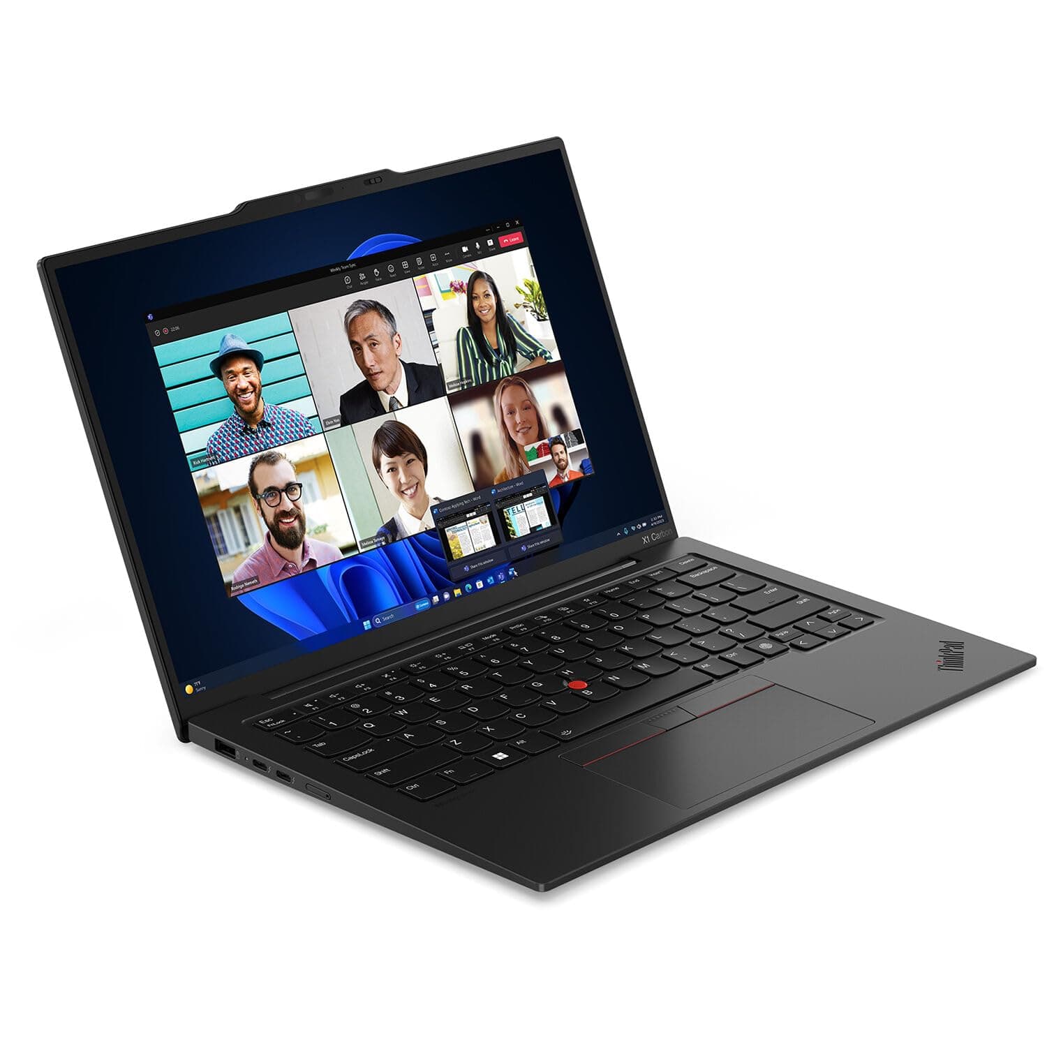 Lenovo ThinkPad X1 Carbon Gen 13 Aura Edition, Intel Ultra 7 258V (Beats U7 165), 14" 2.8K (2880 x 1800), OLED, 32GB DDR5, 2TB SSD Gen 5, 1080p IR Camera, WiFi 7.0, Win 11 Pro - Black, view 2