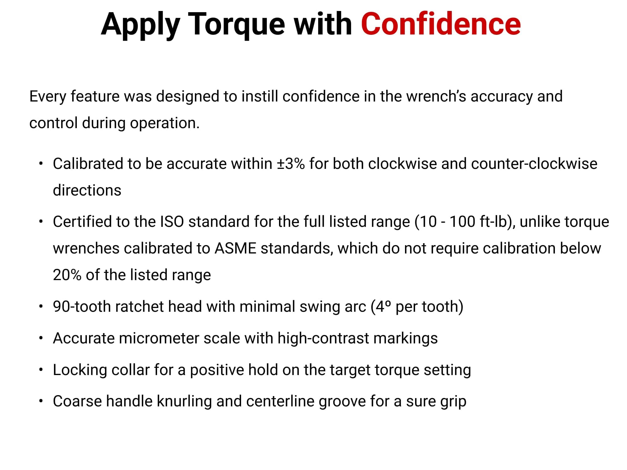 TEKTON 3/8 Inch Drive Micrometer Torque Wrench | TRQ51402, view 4