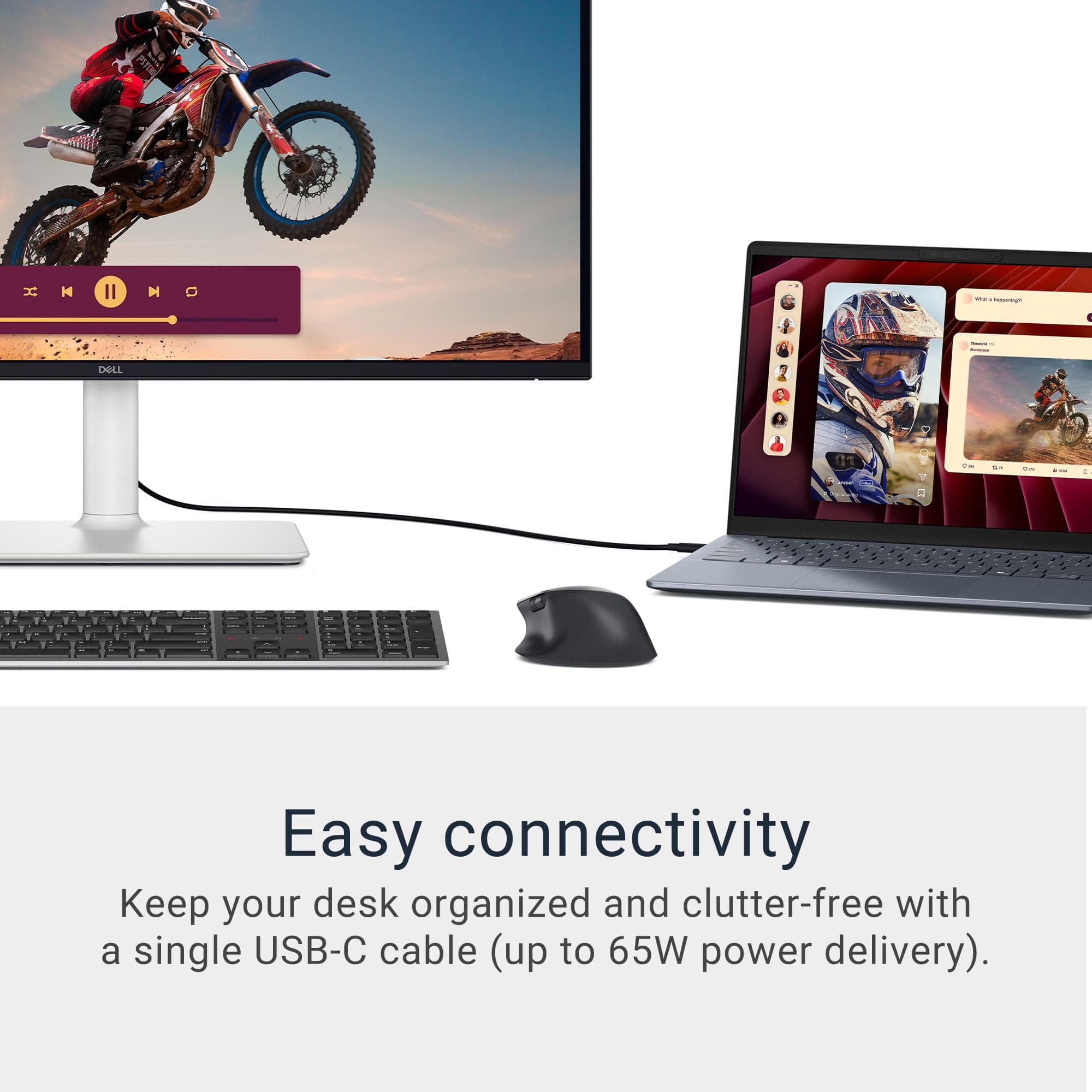 Dell 27 Monitor S2725QC, 4K UHD IPS, 120Hz, 99% sRGB, 4ms, FreeSync Premium, view 6