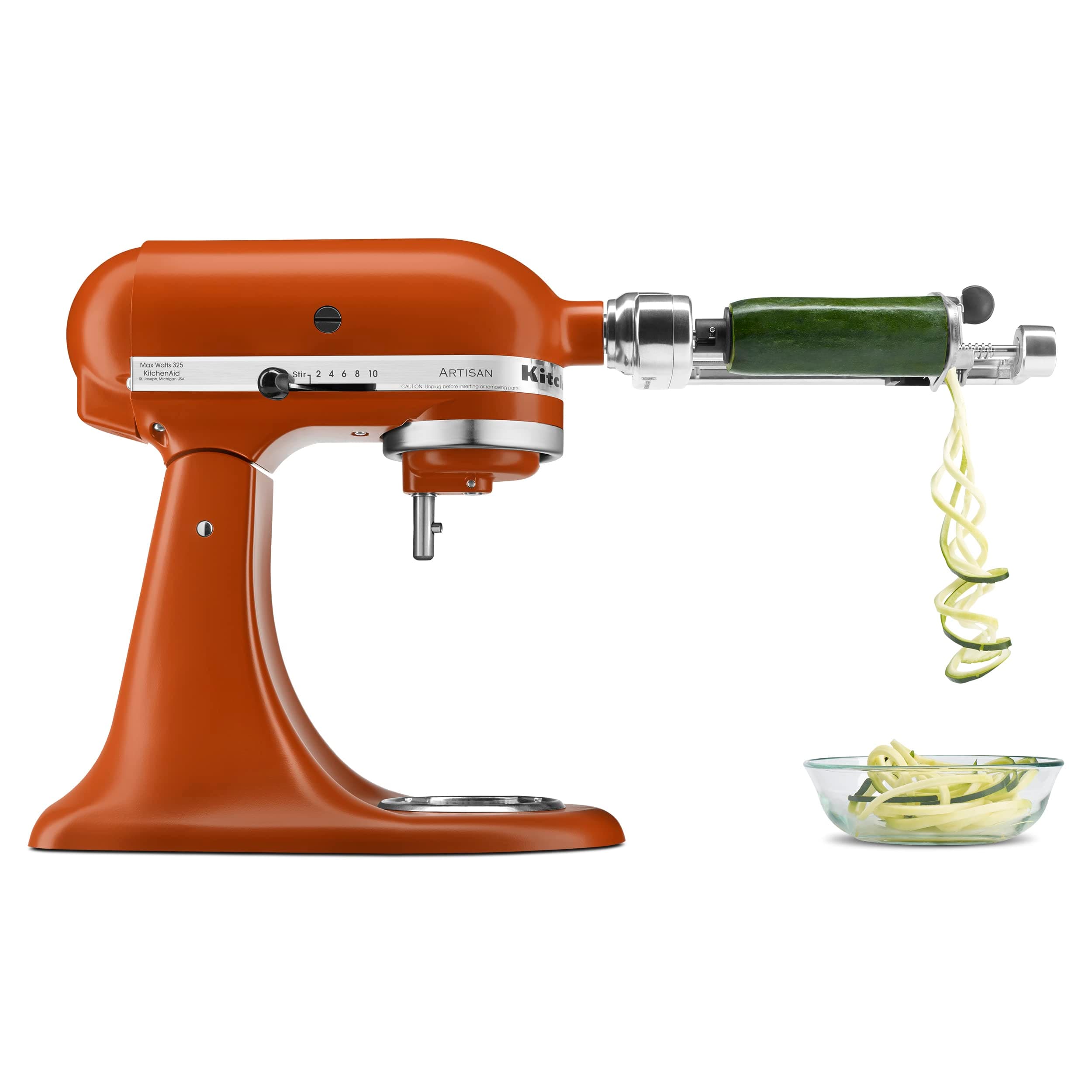 KitchenAid Artisan, 5-Qt Tilt Head Stand Mixer, KSM150PS, Scorched Orange, view 4