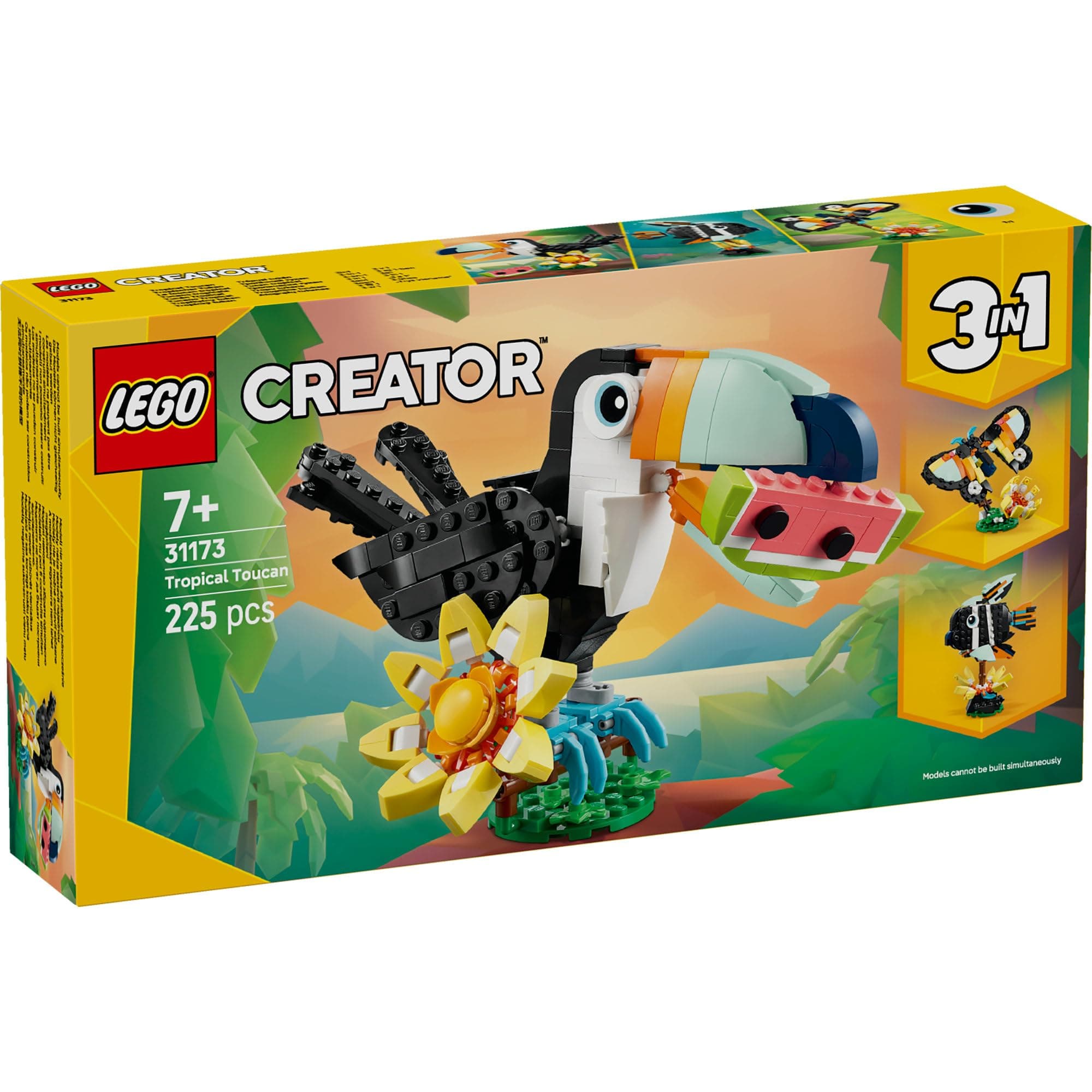 Lego Creator Wild Animals 31173 Tropical Toucan Toy Birthday Present Blocks Girls Boys Children 7 8 9 Years Old Elementary School Interior Stylish Figure Goods, view 5