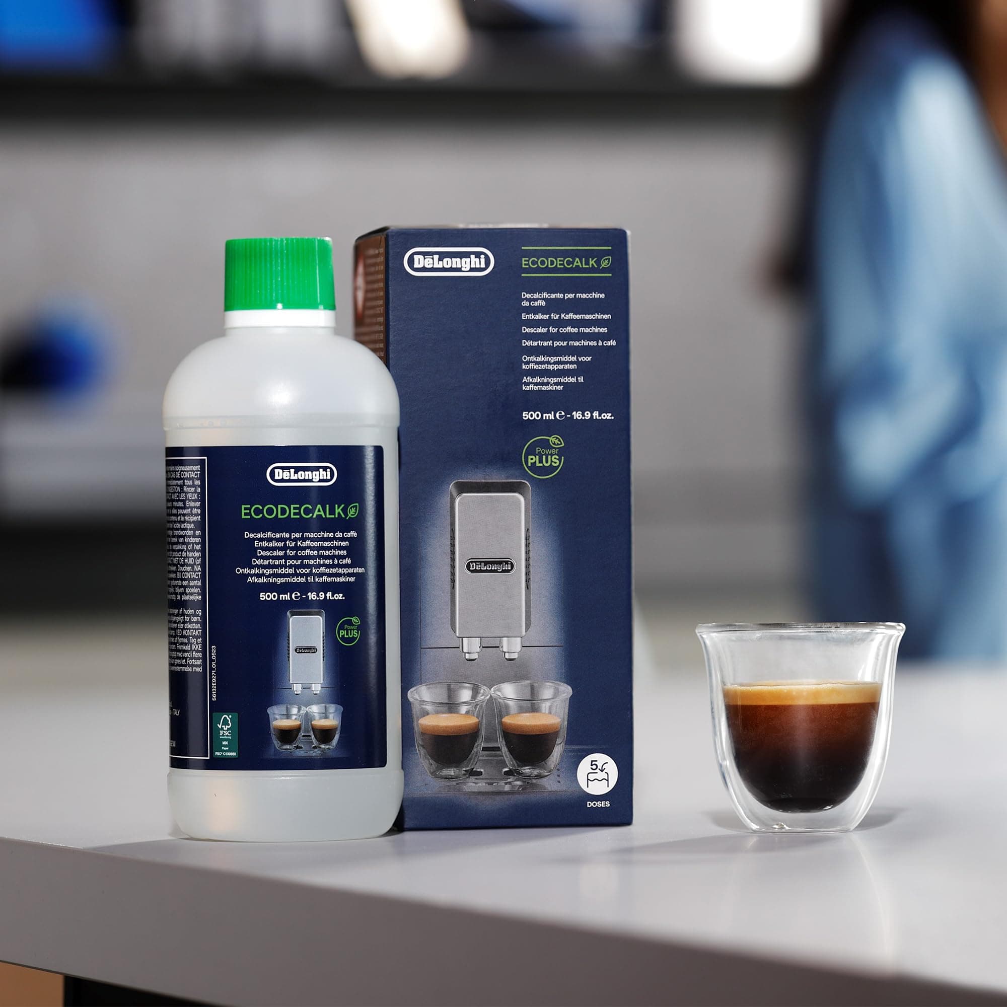 De'Longhi EcoDecalk Universal Descaler, for Coffee Machines 16.90 oz, view 7