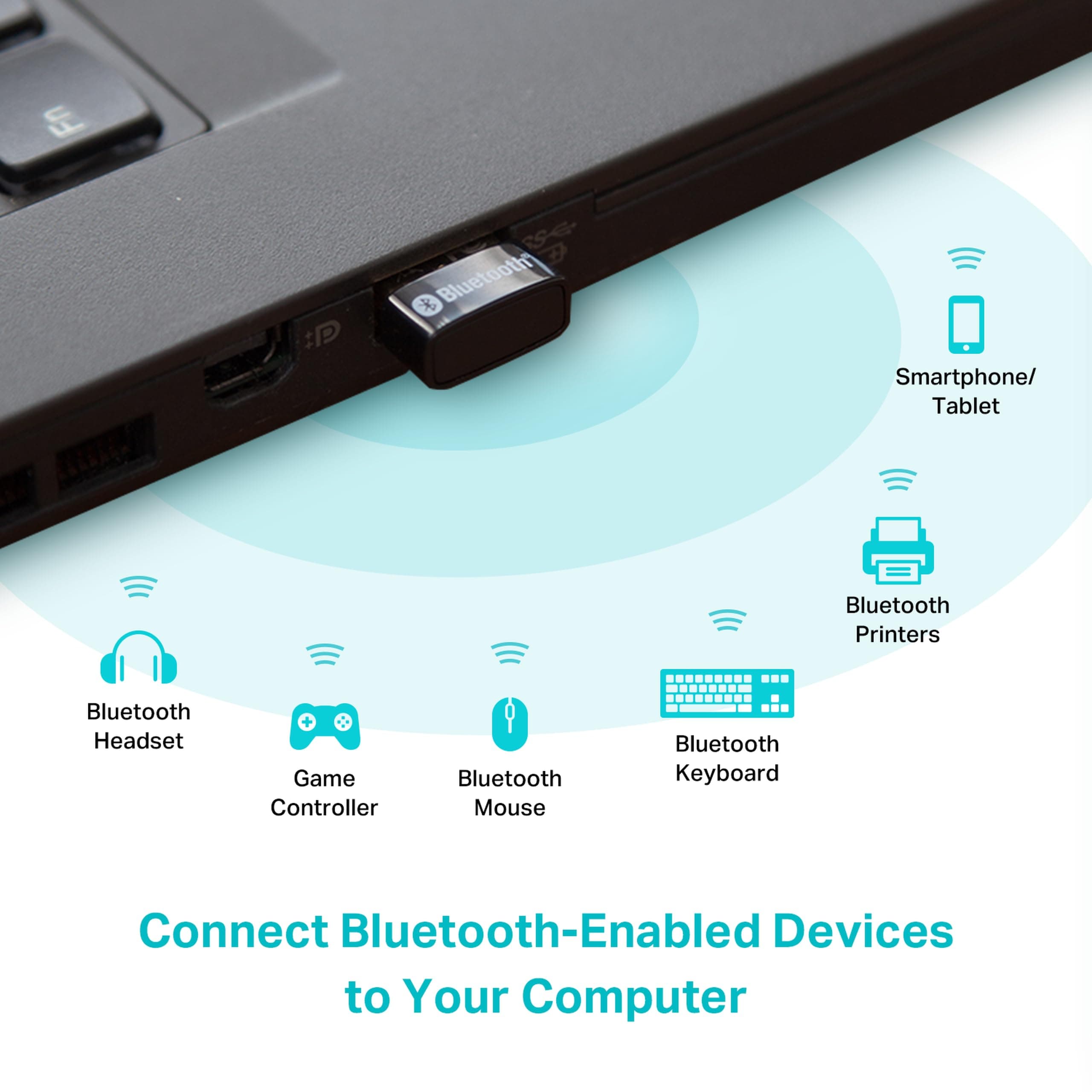 TP-Link USB Bluetooth Adapter for PC - Bluetooth 5.4 USB Dongle Receiver, view 2