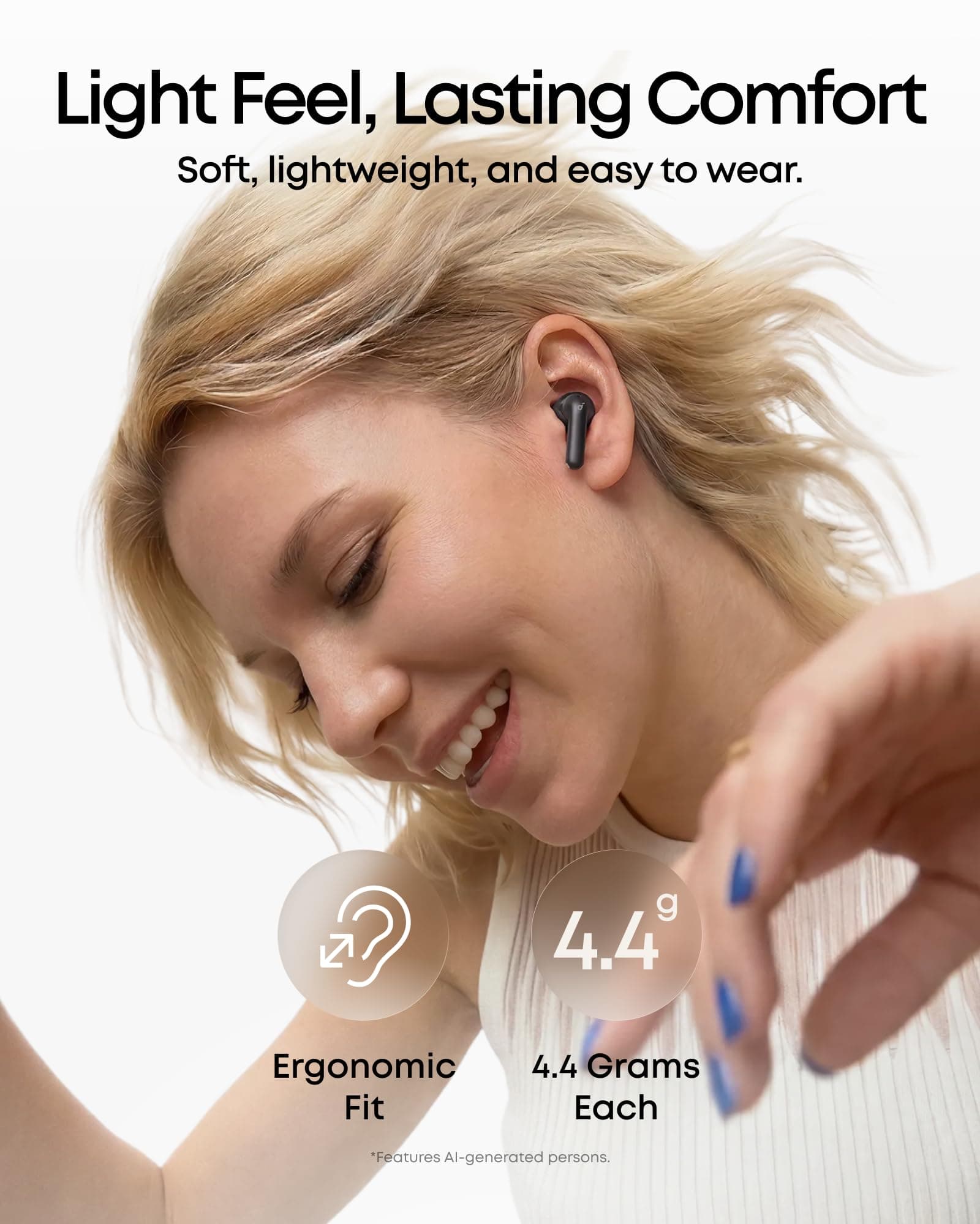 Soundcore Anker P42i Wireless Earbuds with Adaptive ANC for Daily Noise, view 5