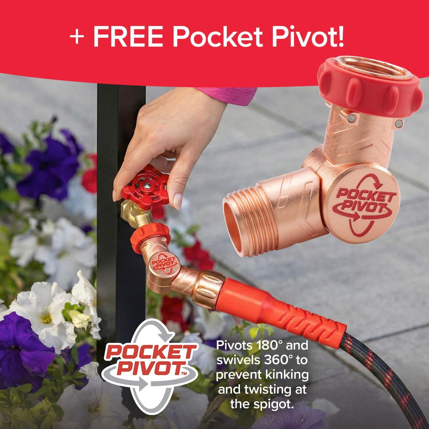 Pocket Hose Ballistic 50 FT Expandable Garden Hose, No-Kink, As Seen on TV, view 8