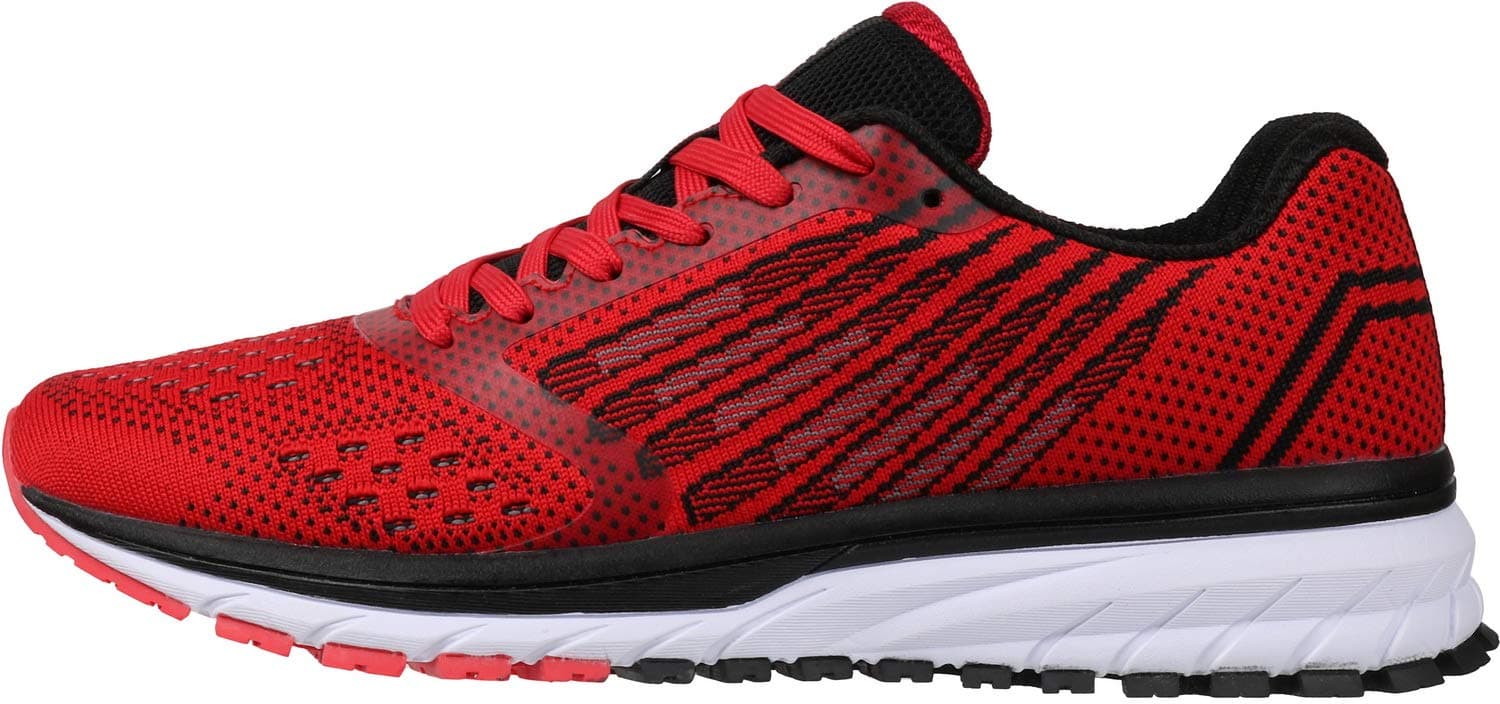 Joomra Whitin Men's Running Shoes Size 8 Red Athletic Sneakers, view 2