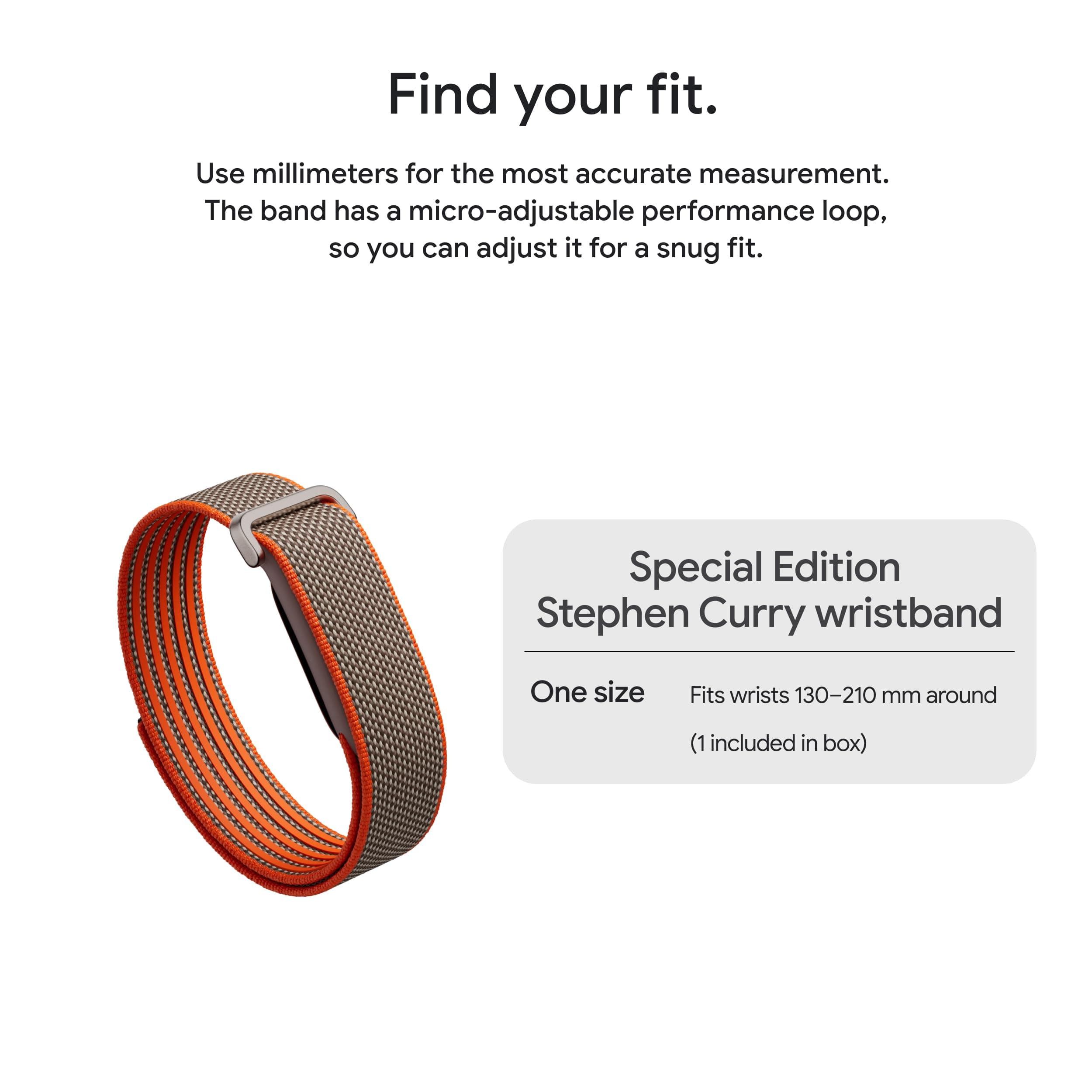 Google Fitbit Air Special Edition Stephen Curry - Screenless Tracker - Rye, view 11