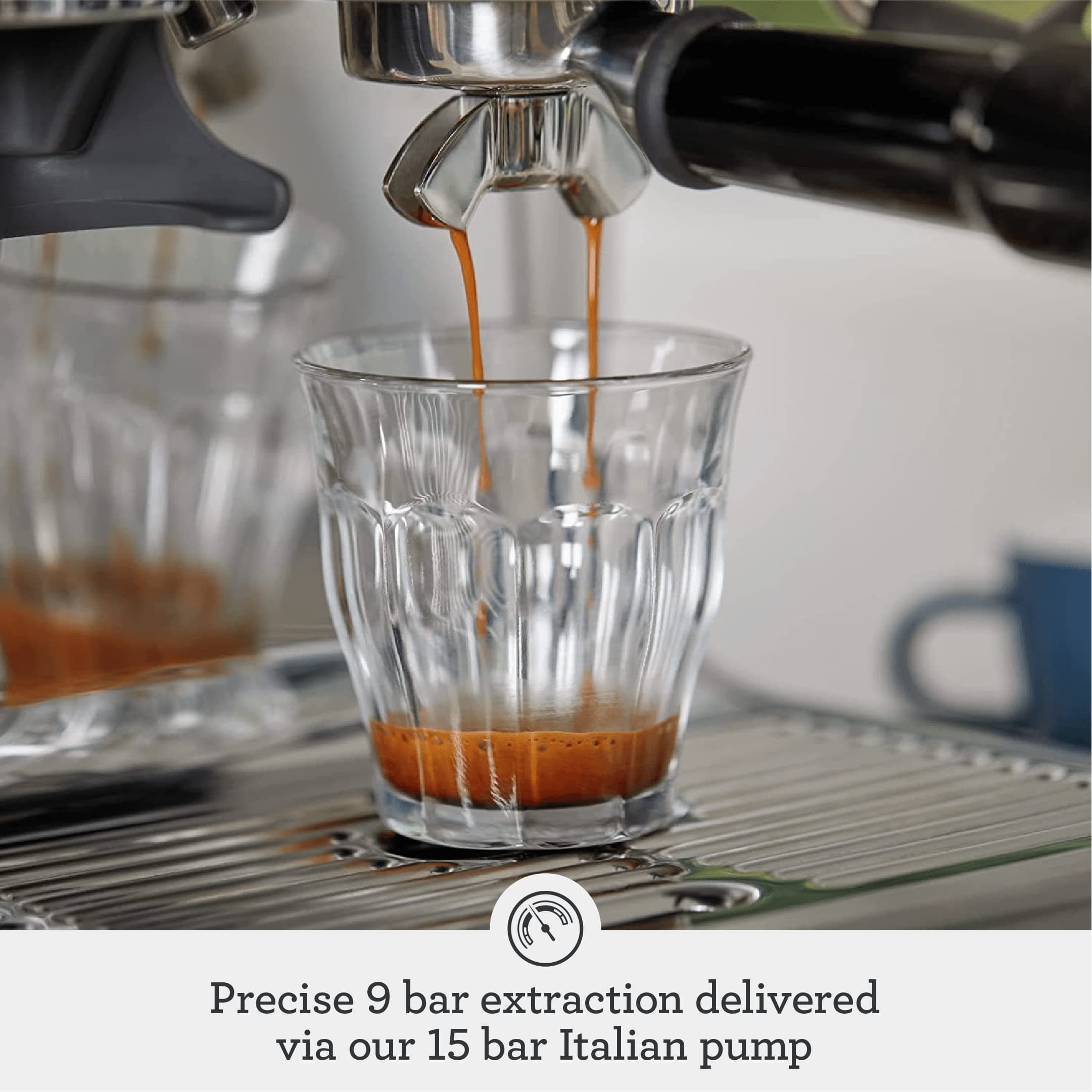Breville BES870XL Barista Express Espresso Machine, Brushed Stainless Steel, view 5