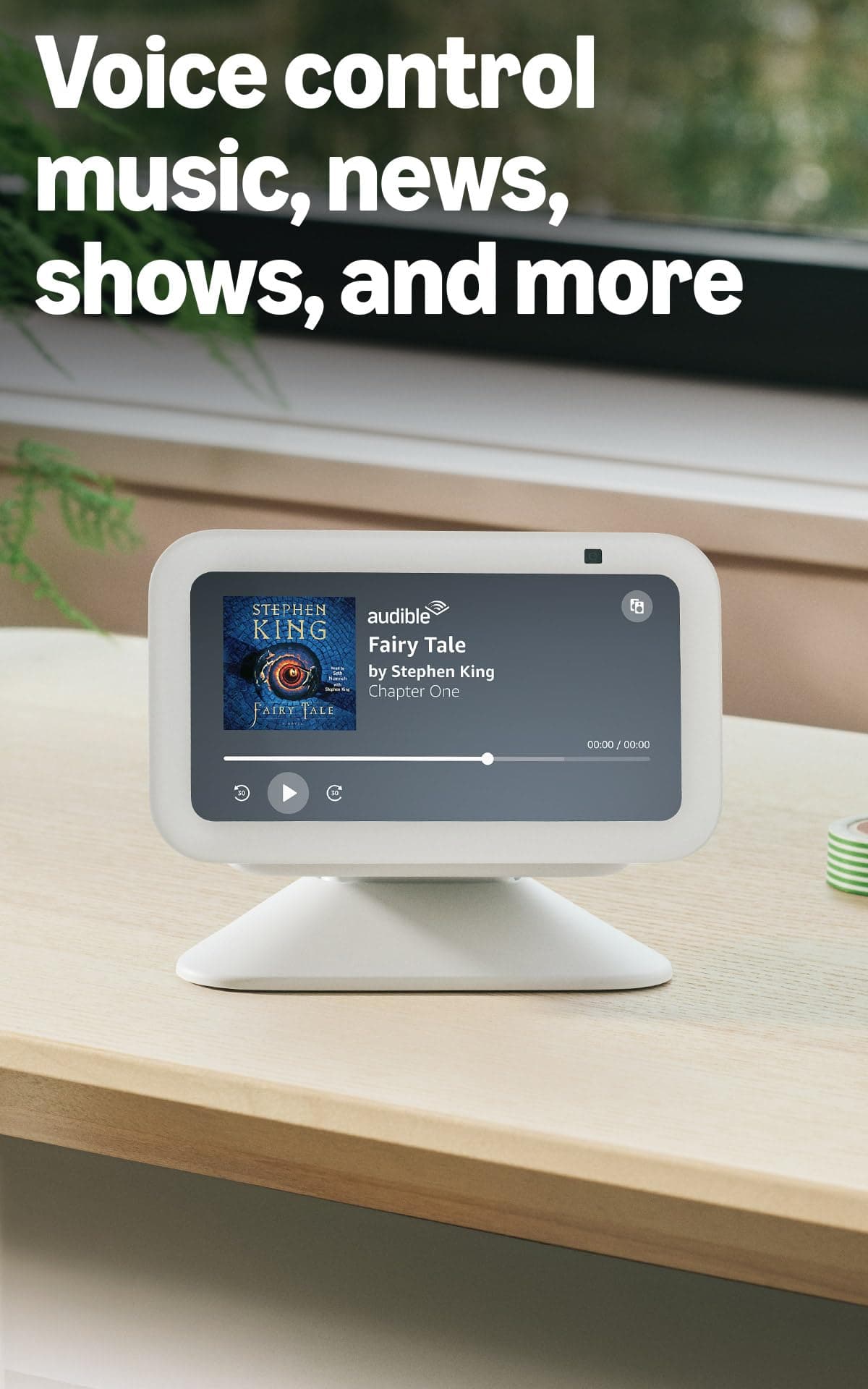 Amazon Echo Show 5 (newest model), Smart display, Designed for Alexa+, 2x the bass and clearer sound, Charcoal, view 5