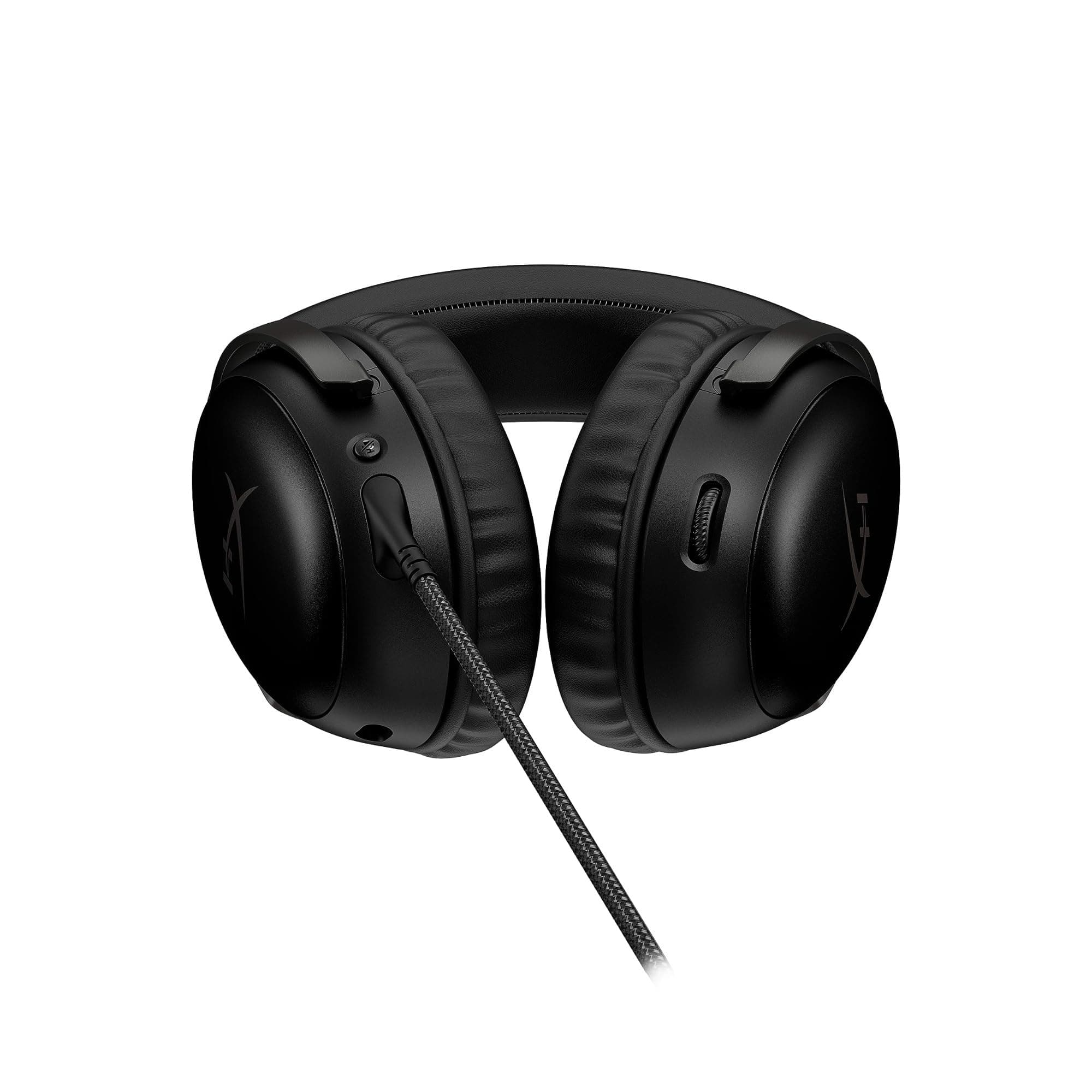 HyperX Cloud III – Wired Gaming Headset, PC, PS5, Xbox Series X|S, Angled 53mm Drivers, Spatial Audio, Memory Foam, Durable Frame, Ultra-Clear 10mm Mic, USB-C, USB-A, 3.5mm – Black, view 3