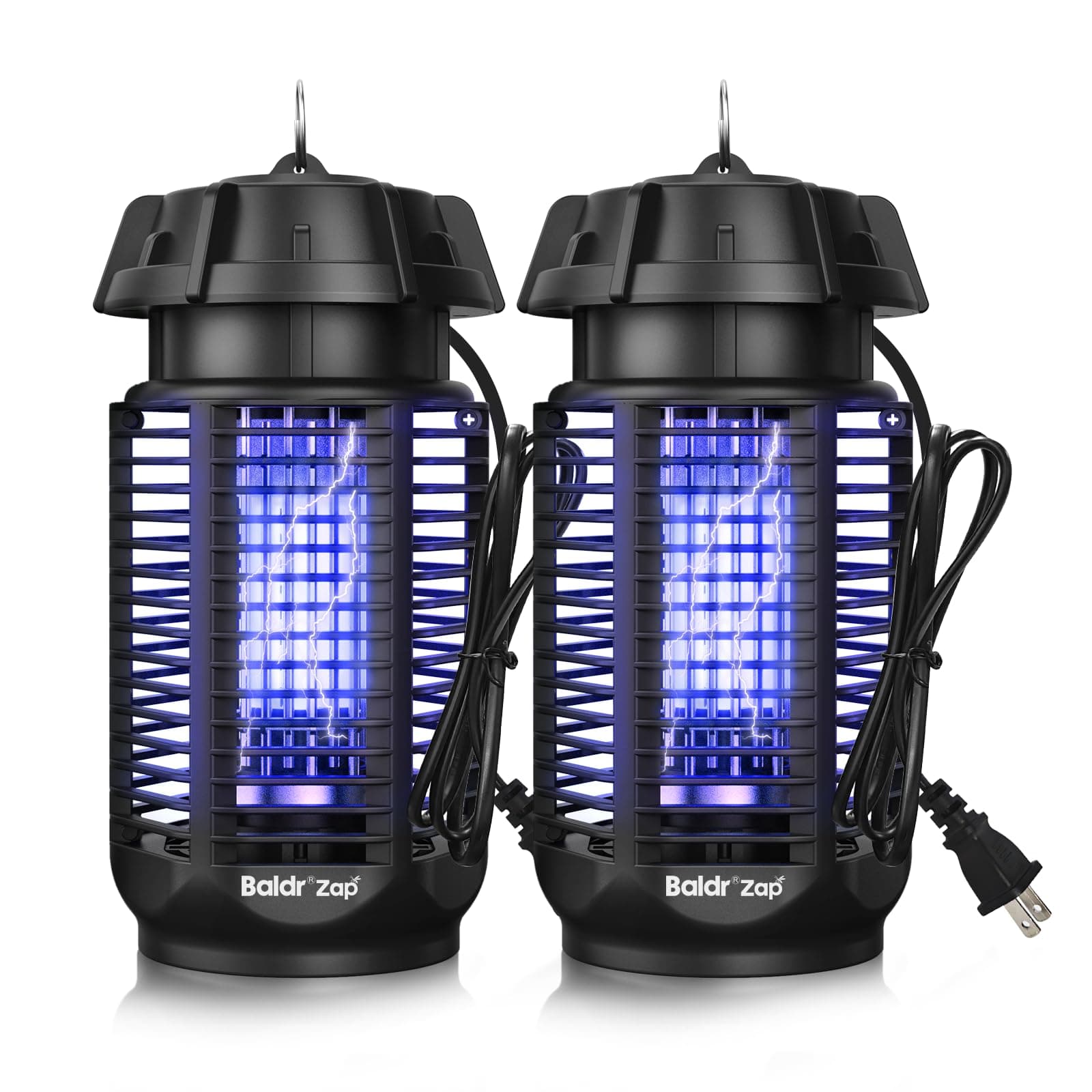 BALDR Bug Zapper Outdoor Indoor, 20W Power & 4200V Instant Grid Mosquito Repellent, Coverage of 1/2 Acre Fly Trap for Patio, Backyard, Home，2 Pack, TickClip Clip verdict
