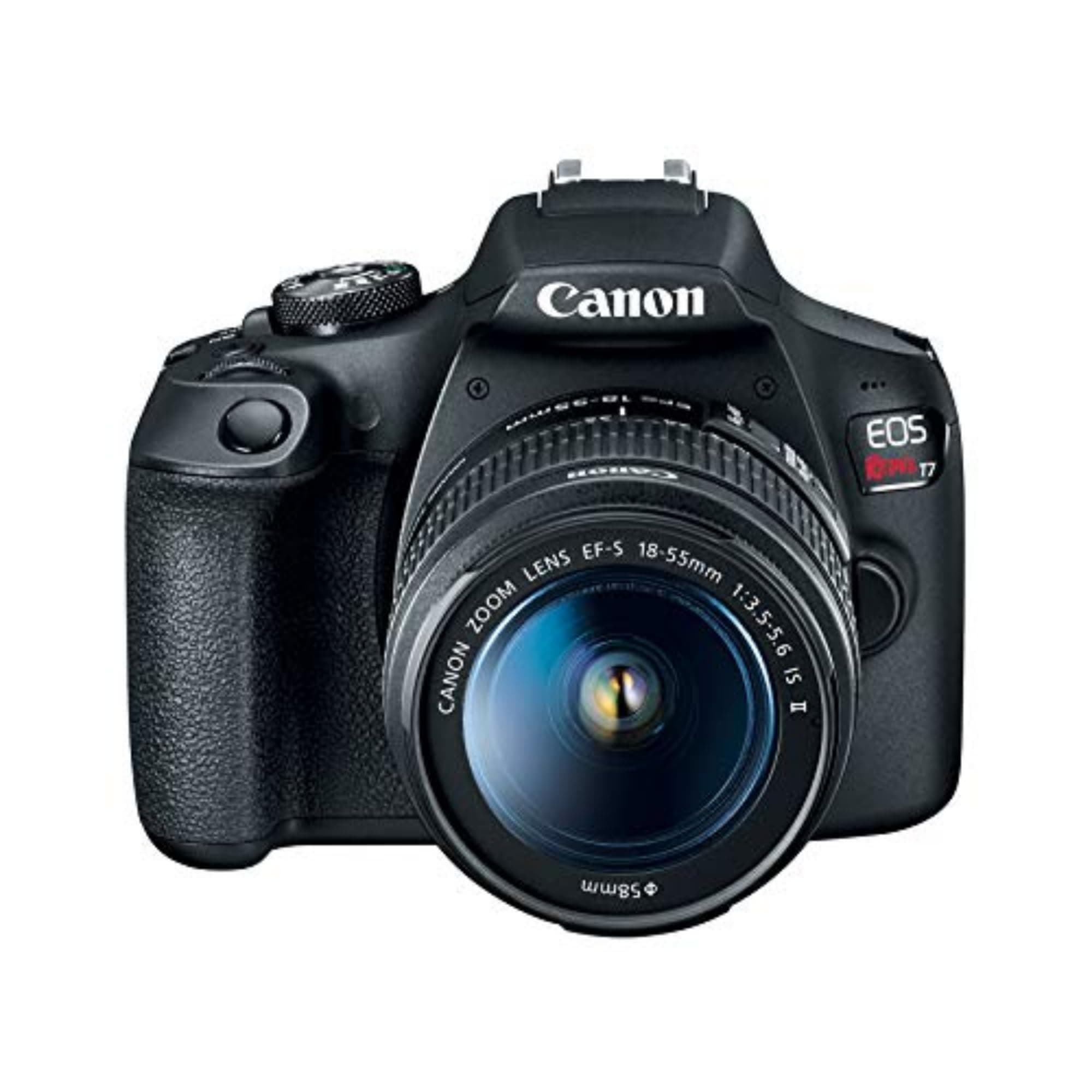 Canon EOS Rebel T7 DSLR Camera EF-S 18-55mm f/3.5-5.6 is II Lens Kit, 24.1 Megapixel CMOS (APS-C) Sensor, Full HD Videos, Built-in Wi-Fi, Beginner Photographers, Digital Camera, Black, view 2