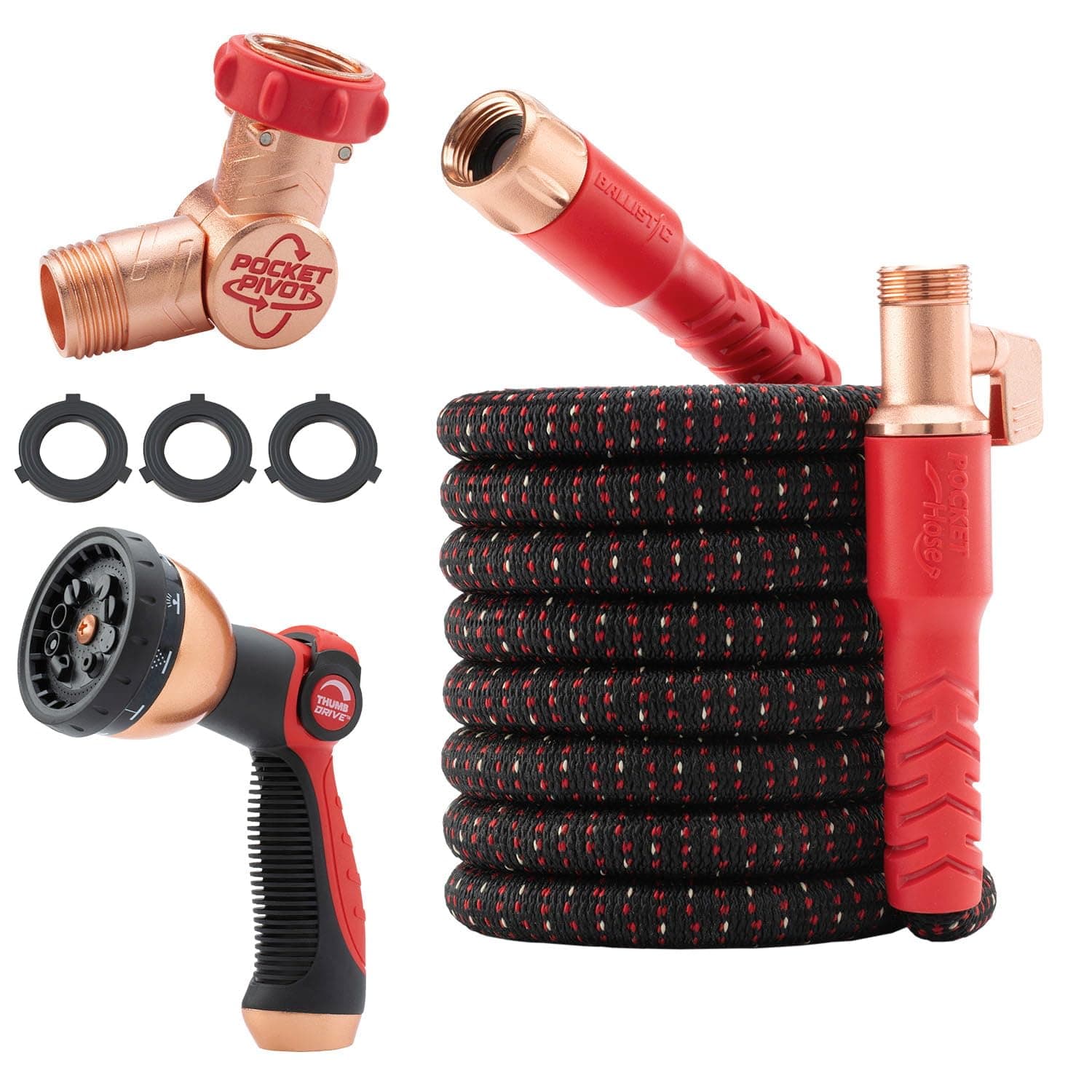 Pocket Hose Ballistic 50 FT Expandable Garden Hose, No-Kink, As Seen on TV, TickClip Clip verdict