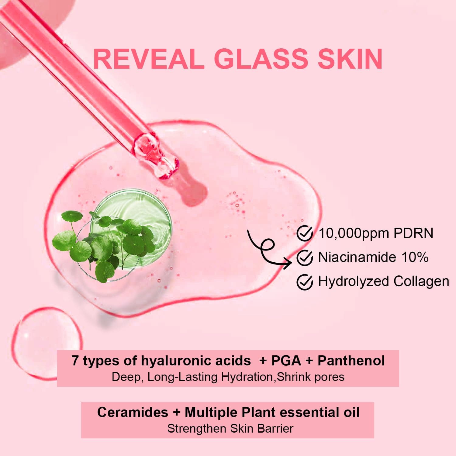 AVJONE PDRN Serum for Face – with 10% Niacinamide & Collagen, Advanced Salmon PDRN Serum for Uneven Skin, Hydration & Elasticity, Glass Skin, Fragrance Free 30ml,1.01 Fl Oz, view 2