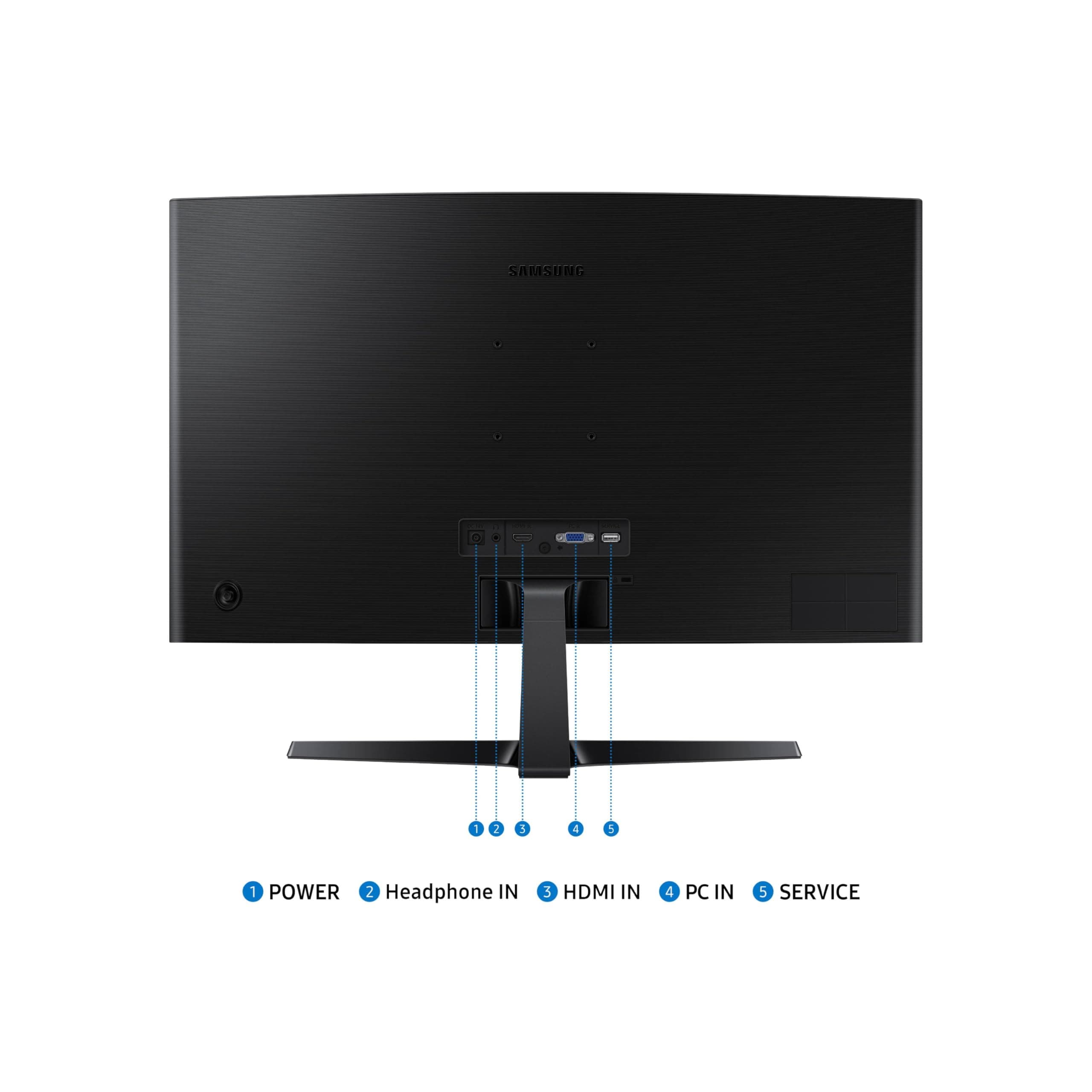 Samsung 27" Essential S3 (S36GD) Series FHD 1800R Curved Computer Monitor, view 8