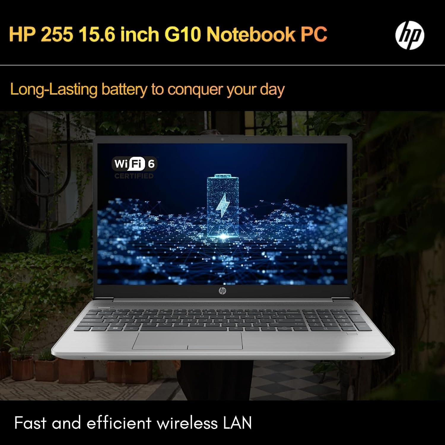 HP 255 G10 Laptop, 16GB RAM, 256GB SSD, Ryzen 3 7330U, Without Mouse, view 7