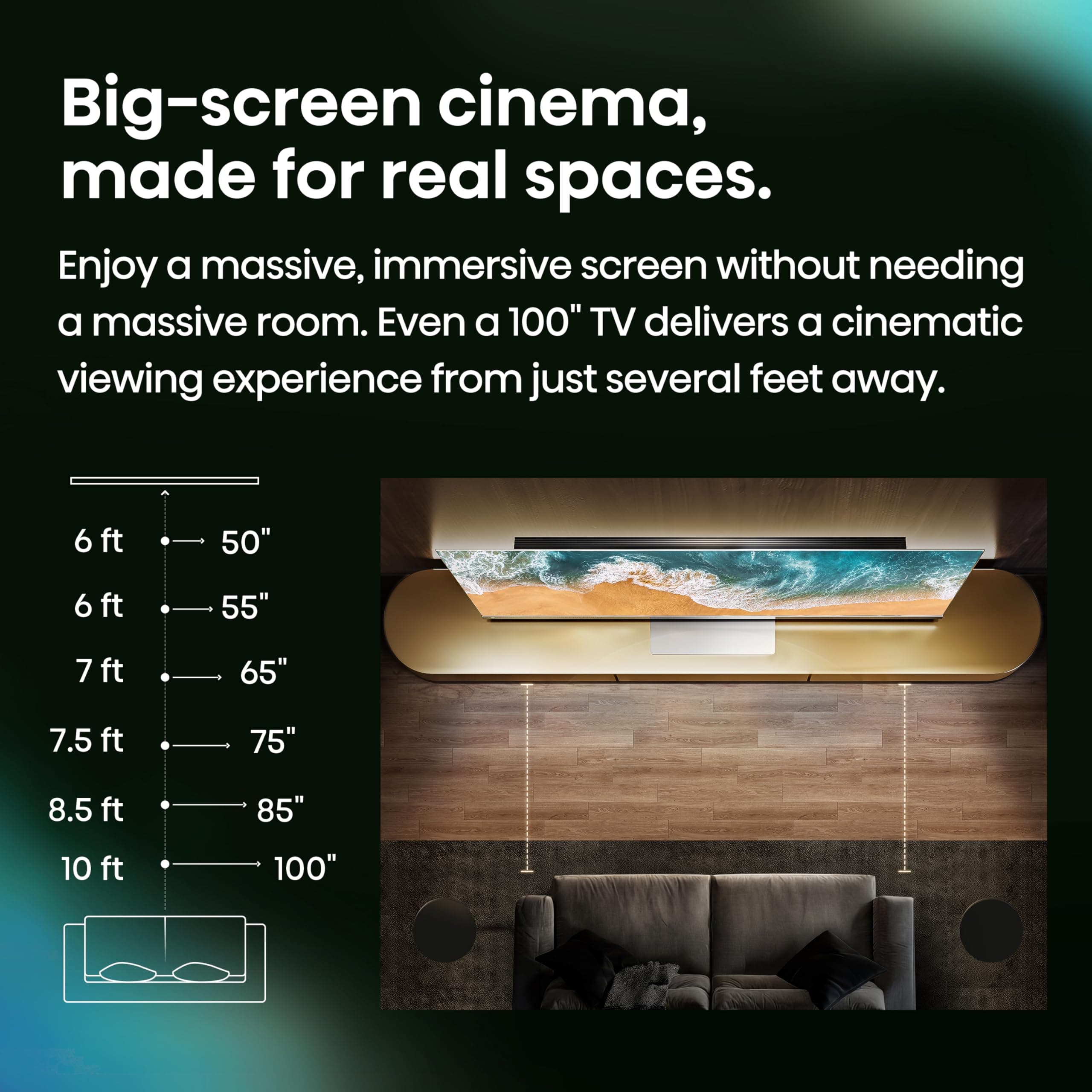 Hisense 75" E7 Cinema Series Hi-QLED Mini-LED 4K UHD Smart Fire TV (75E7SF, 2026 NEW) - Native 144Hz, AI Picture, Dolby Vision IQ · Atmos, FALD, HDR10+ Adaptive, MEMC, Alexa+, view 13