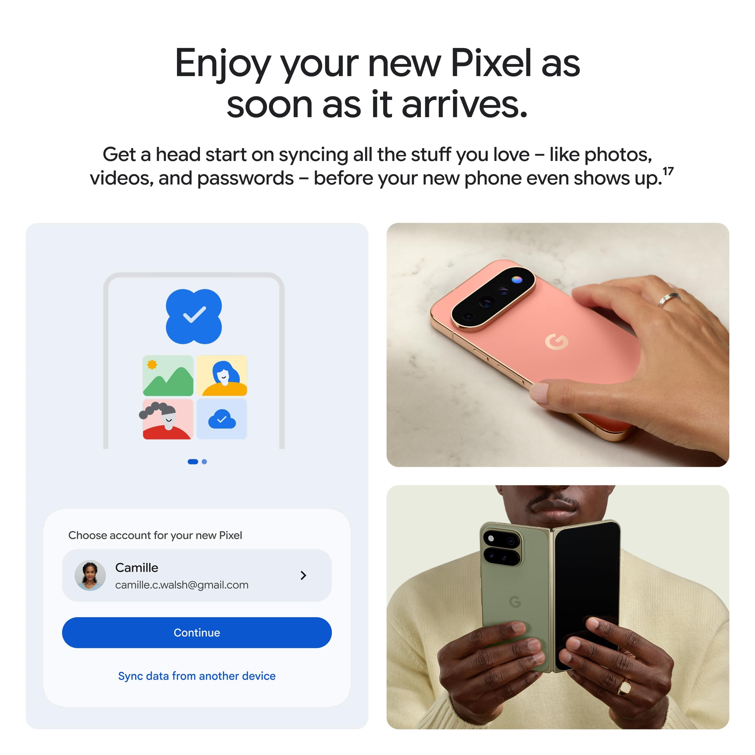Google Pixel 11 Pro Fold - Unlocked Smartphone, Gemini - 256 GB - Olive, view 9