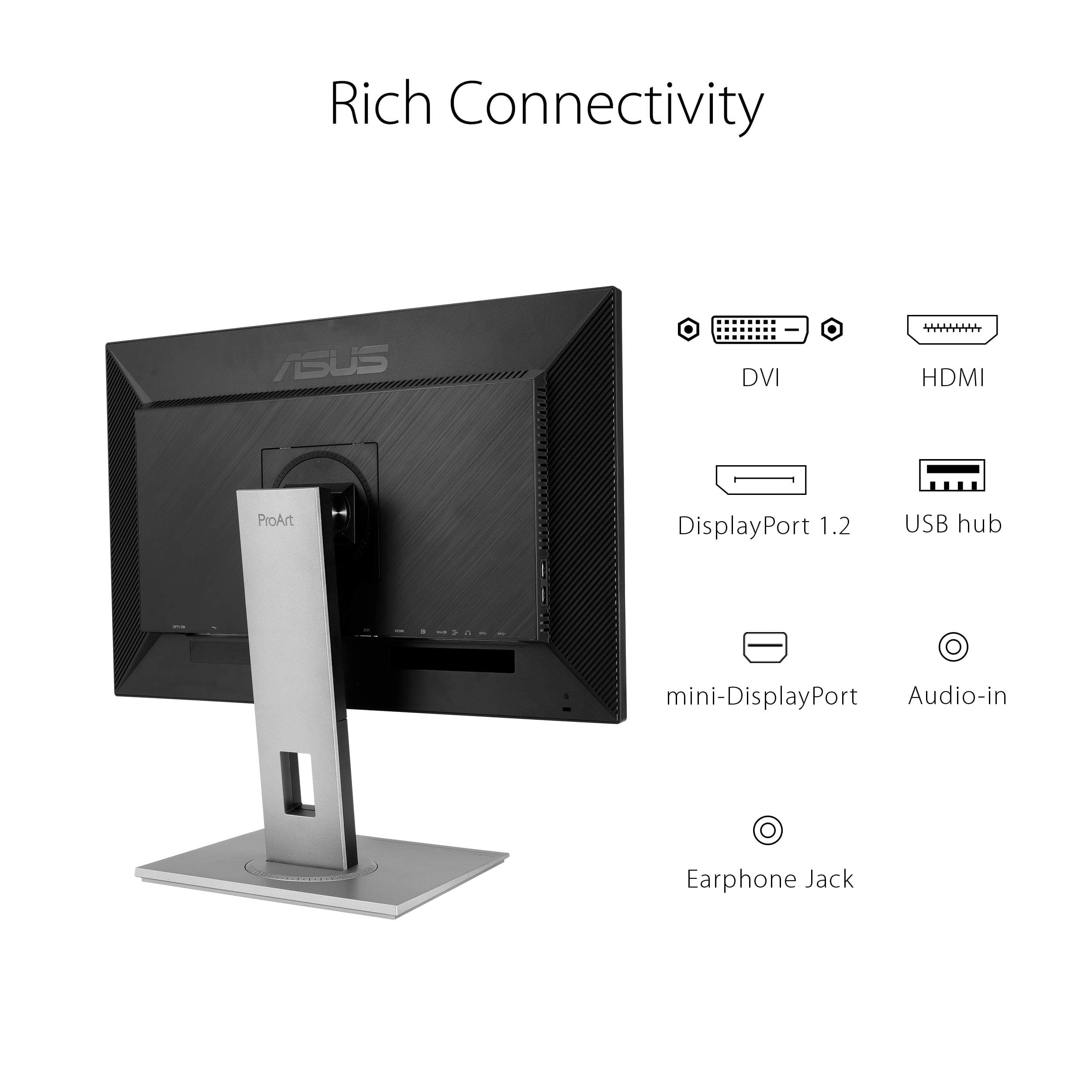 ASUS ProArt PA278QV 27 Inch 1440p QHD Professional Monitor, view 6