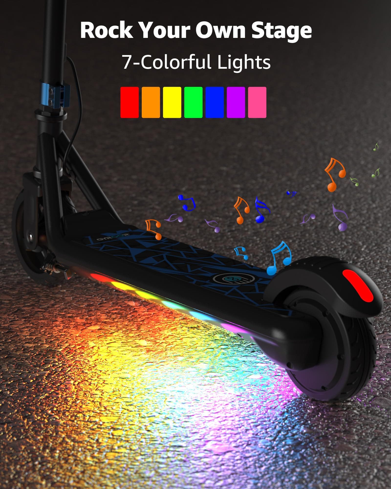 Gyroor Kids Electric Scooter 150W Motor LED Display H30Max Blue, view 4