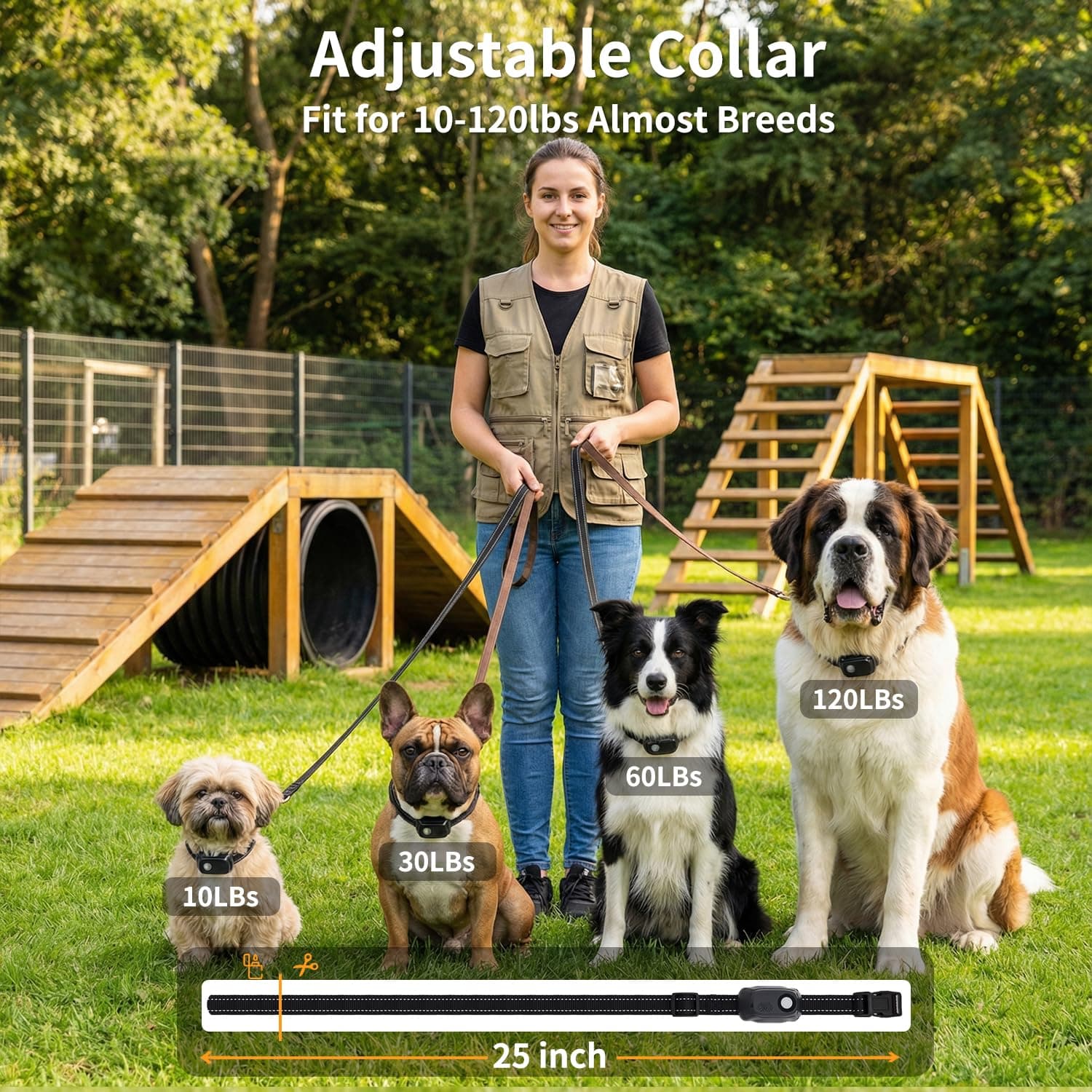 Niaygoze Dog Shock Collar - 4200 Feet Training Collar with Remote & IP67 Waterproof, 4 Training Modes - Beeper, Vibration, Electric Shock,Light for Small to Large Dogs (8-150 Lbs), view 4