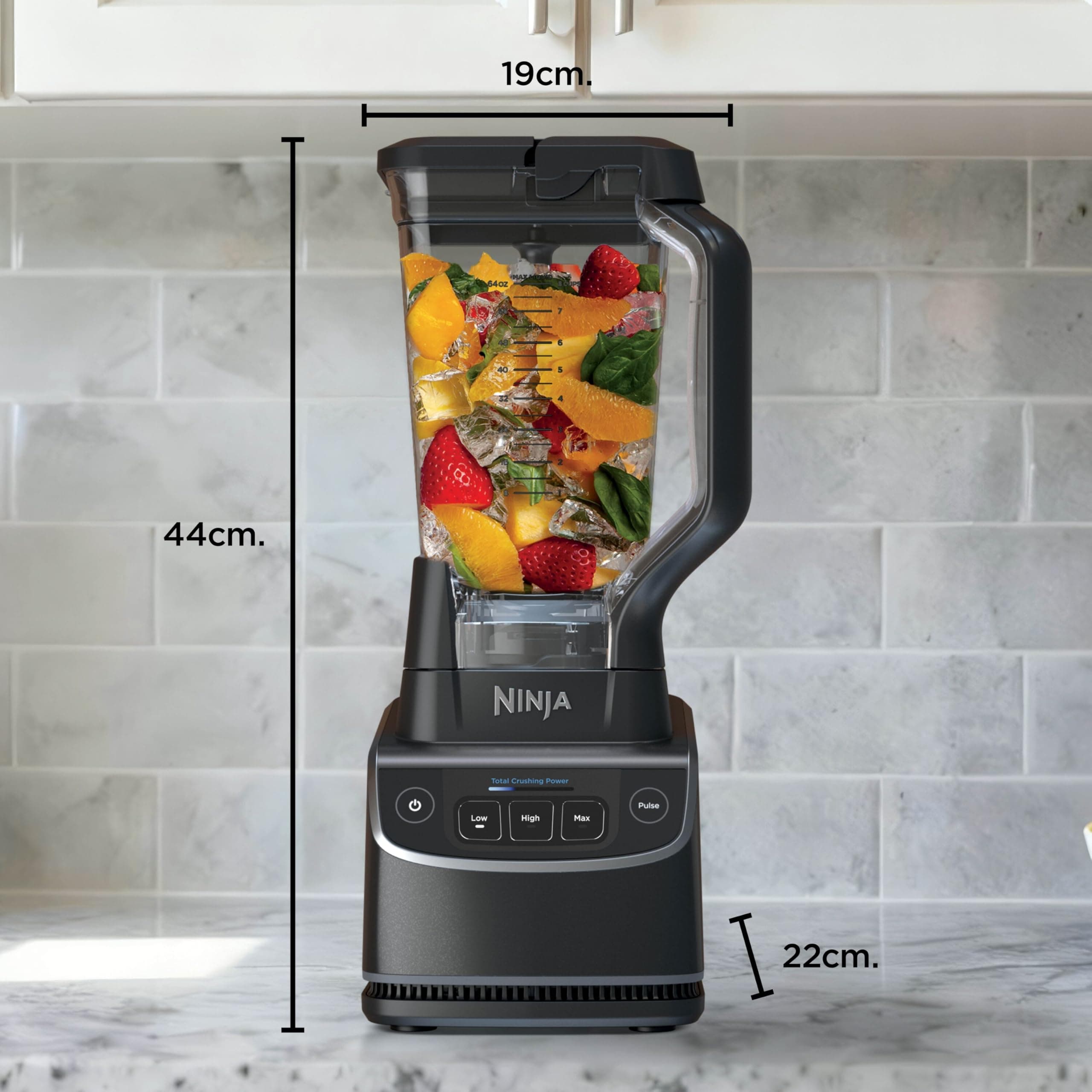 Ninja UltraCrush Jug Blender, Make Smoothies, Dips, Sauces, Black BP201UK, view 8