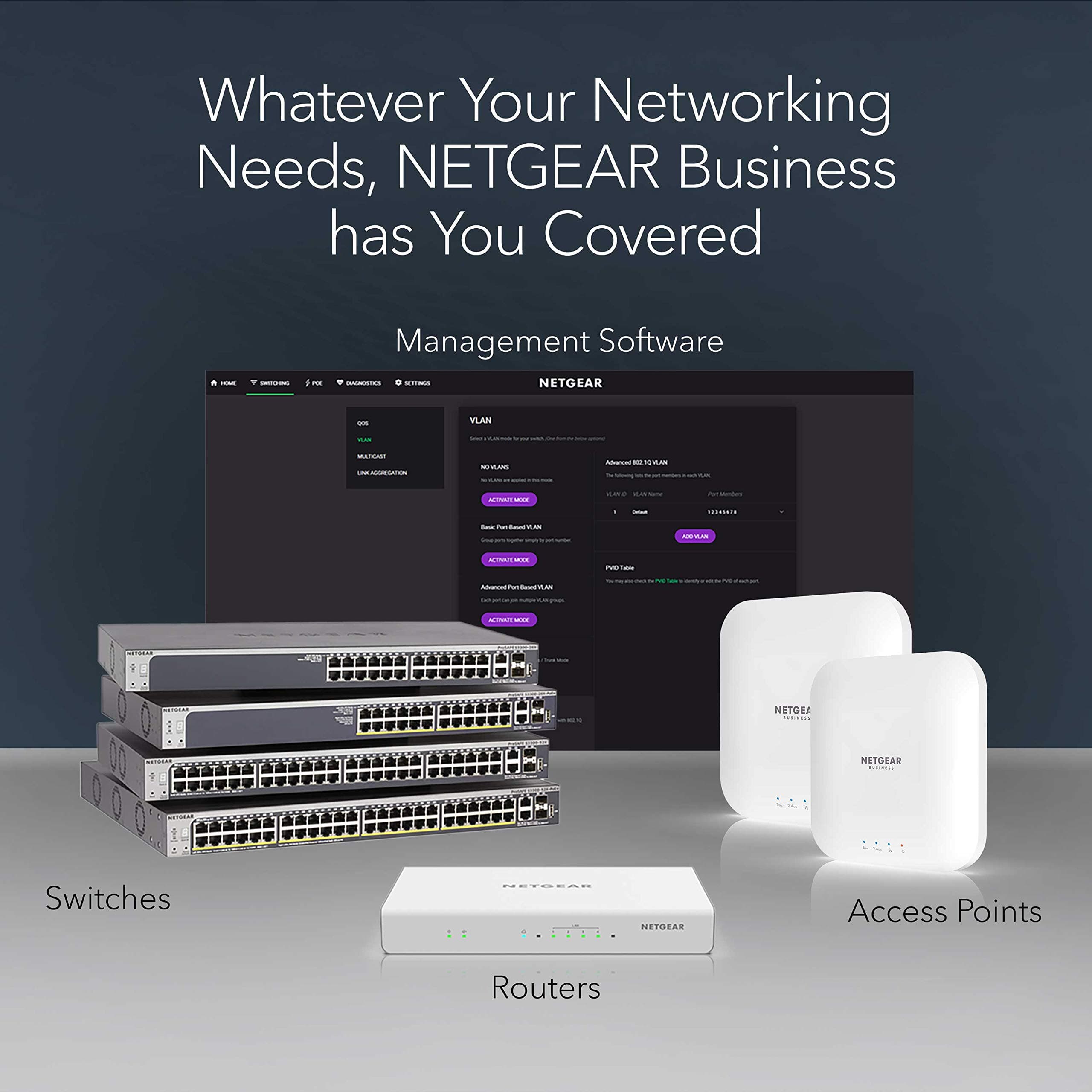 NETGEAR 24-Port PoE Gigabit Ethernet Unmanaged Network Switch (GS324P), view 6