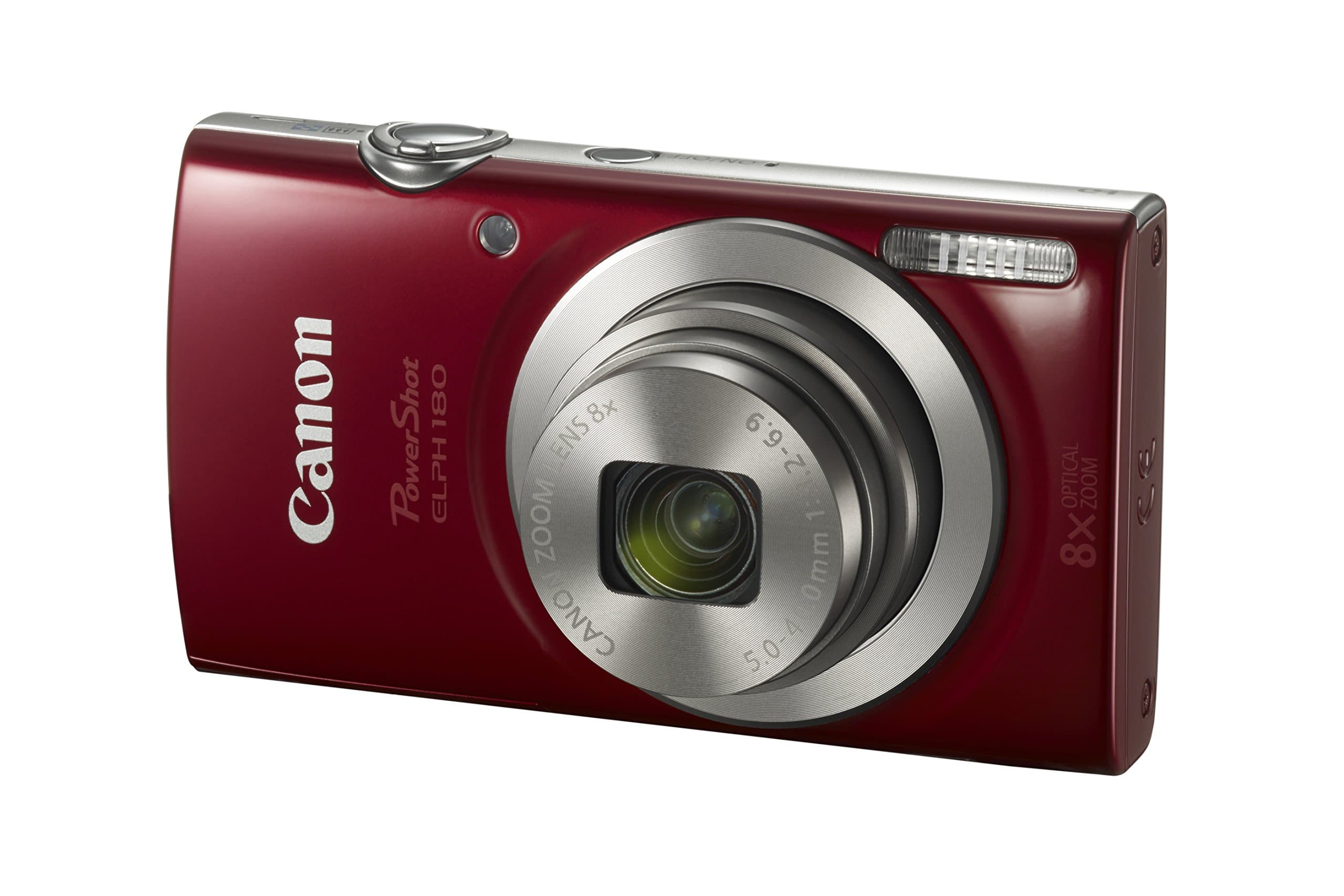 Canon PowerShot ELPH 180 Digital Camera w/Image Stabilization and Smart AUTO Mode (Red) (Renewed), view 4