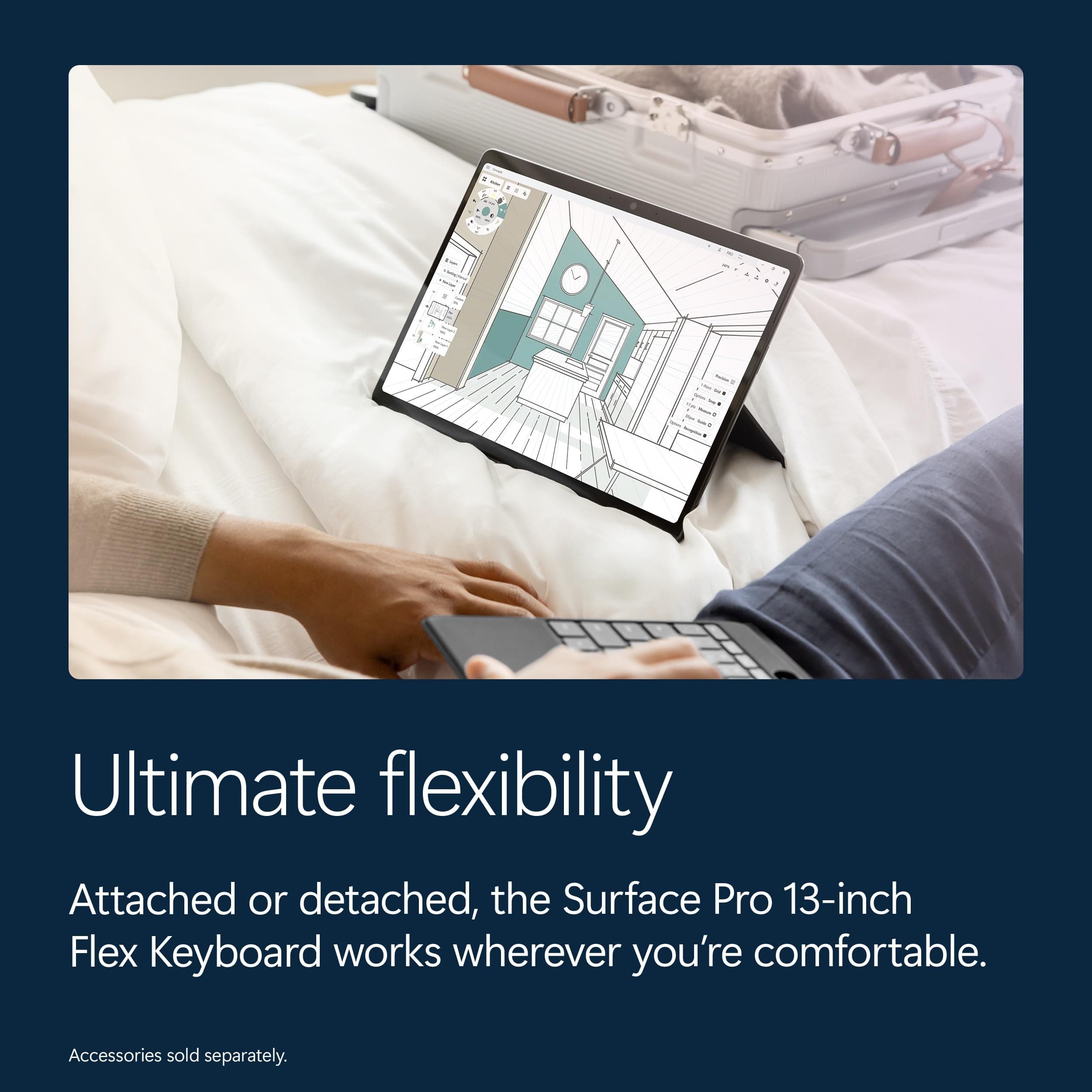 Microsoft Surface Pro (2026), 13-inch 2-in-1 Laptop, Qualcomm Snapdragon X2 Plus Processor, Touchscreen Display, 16GB RAM, 512GB SSD Storage, Windows 11 Copilot+ PC Built for AI, Platinum, view 7