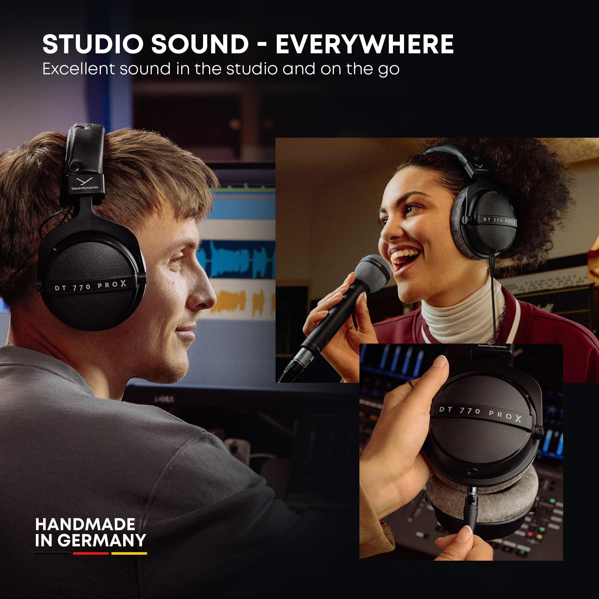 beyerdynamic DT 770 Pro X (48 Ohm), Closed-Back Studio Headphones, Black, view 3
