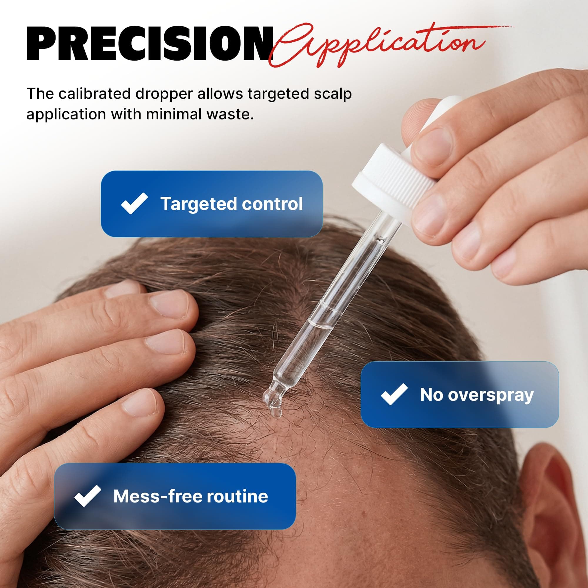 Kirkland Minoxidil for Men Liquid, Extra Strength Hair Regrowth Treatment 5%, 6 Months Supply - Upgraded Dropper Applicator and Bonus Free Guide Included, view 5