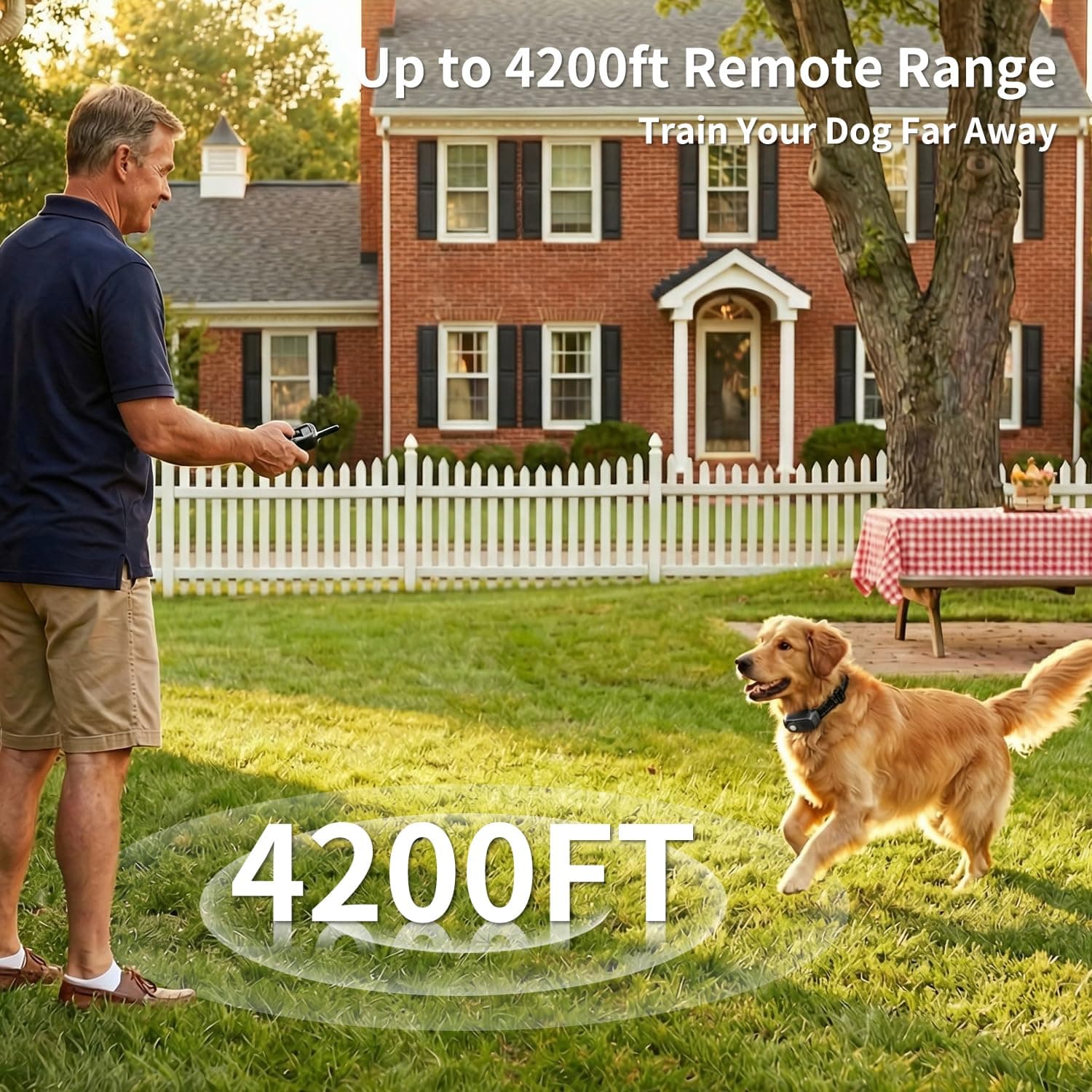 Niaygoze Dog Shock Collar - 4200 Feet Training Collar with Remote & IP67 Waterproof, 4 Training Modes - Beeper, Vibration, Electric Shock,Light for Small to Large Dogs (8-150 Lbs), view 2