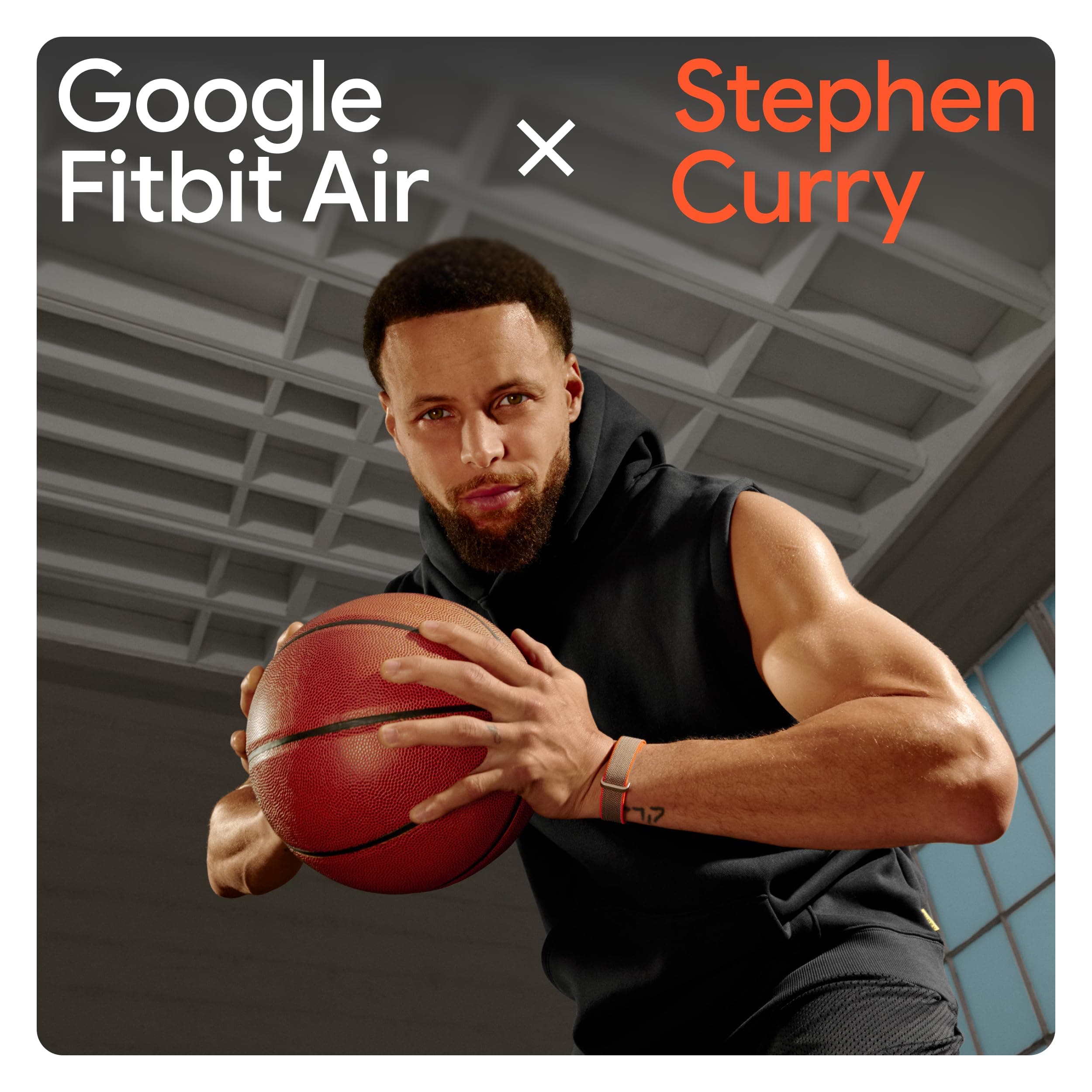 Google Fitbit Air Special Edition Stephen Curry - Screenless Tracker - Rye, view 2