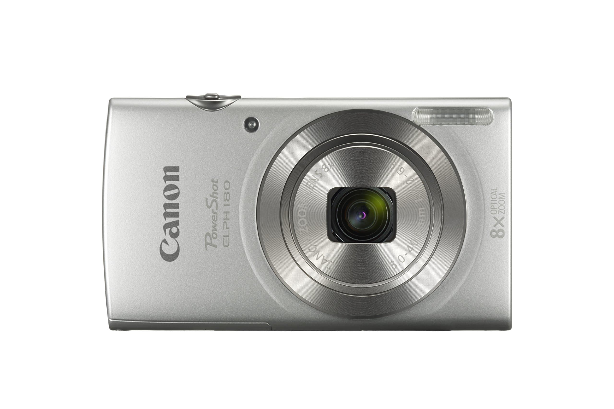 Canon PowerShot ELPH 180 Digital Camera w/Image Stabilization and Smart AUTO Mode (Silver), 0.90in. x 3.70in. x 2.10in. - 1093C001, view 5