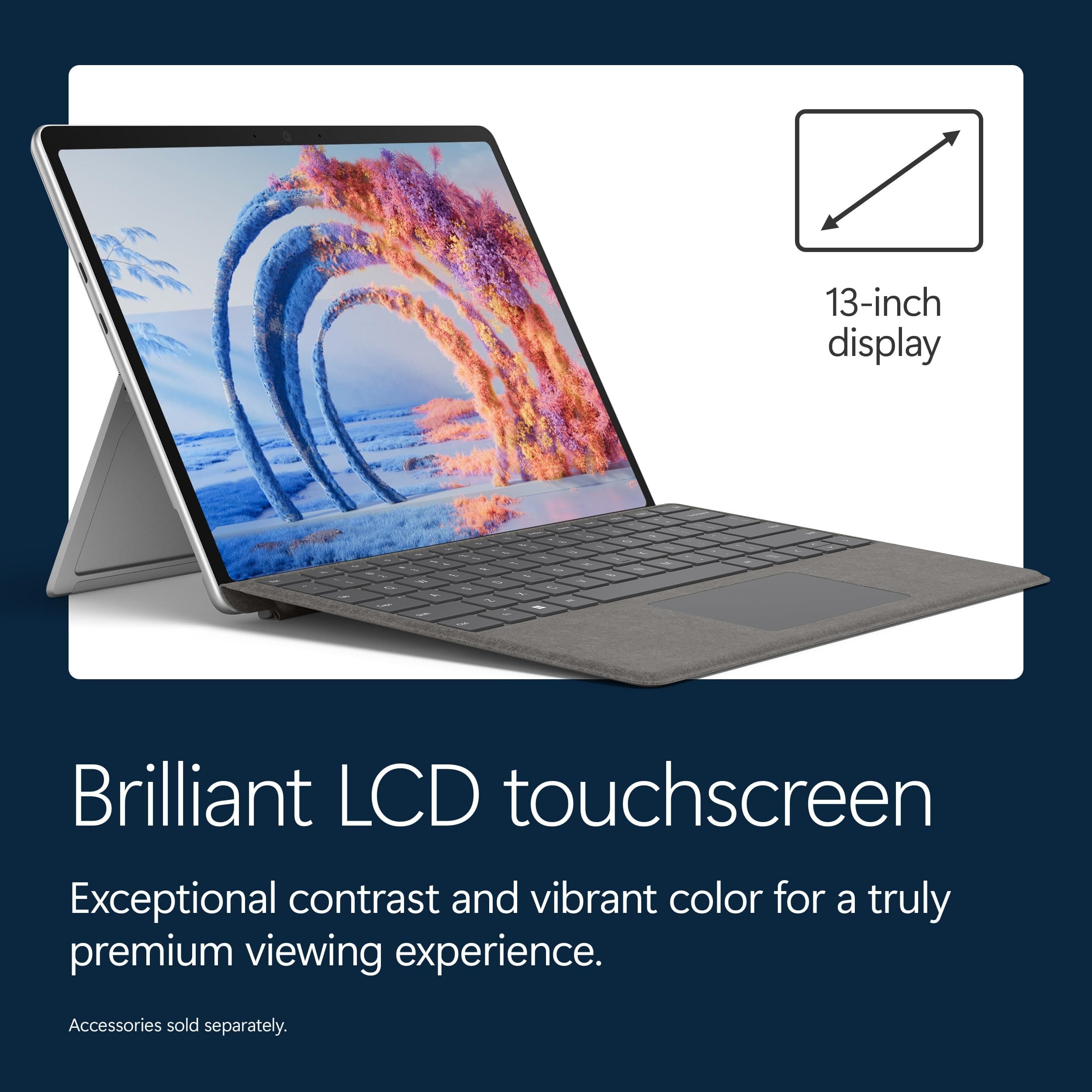 Microsoft Surface Pro (2026), 13-inch 2-in-1 Laptop, Qualcomm Snapdragon X2 Plus Processor, Touchscreen Display, 16GB RAM, 512GB SSD Storage, Windows 11 Copilot+ PC Built for AI, Platinum, view 2