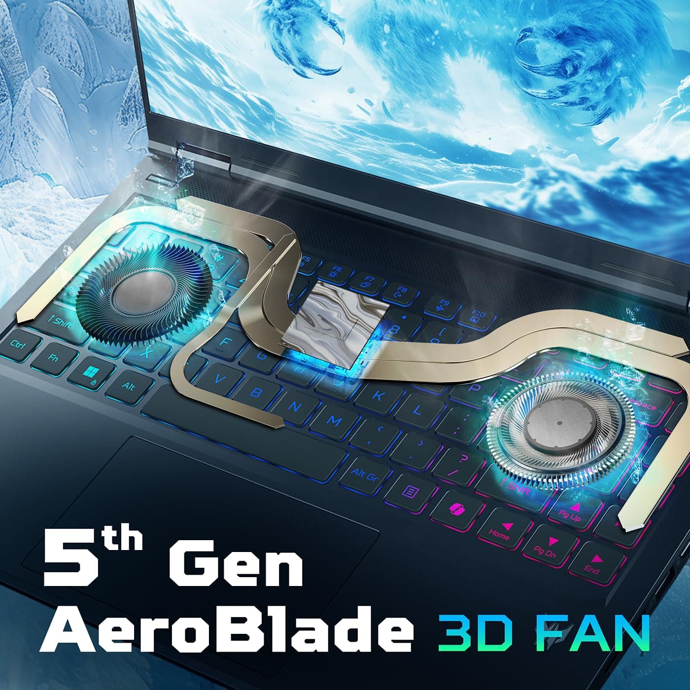 Acer Predator Helios Neo 14 AI Gaming Laptop | Intel Core Ultra 7 Processor 255H | NVIDIA GeForce RTX 5060 (572 AI Tops) | 14.5" WQXGA 165Hz G-SYNC Matte Display | 16GB RAM | 1TB SSD | PHN14-71-760T, view 6