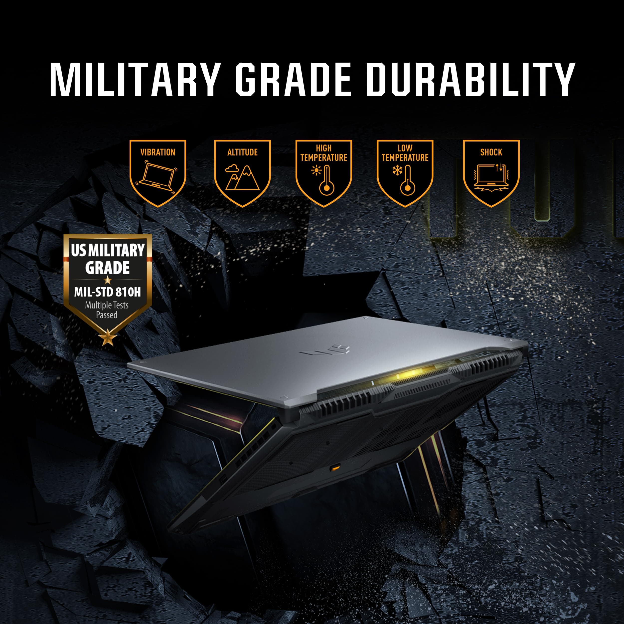 ASUS TUF Gaming F16 Gaming Laptop, 16” FHD+ 144Hz IPS-Level 16:10 Display, Intel® Core™ 5 210H, NVIDIA® GeForce RTX™ 4050, 16GB DDR5, 512GB PCIe Gen4 SSD, Wi-Fi 6, Win11 Home, FX607VU-SS53, view 9