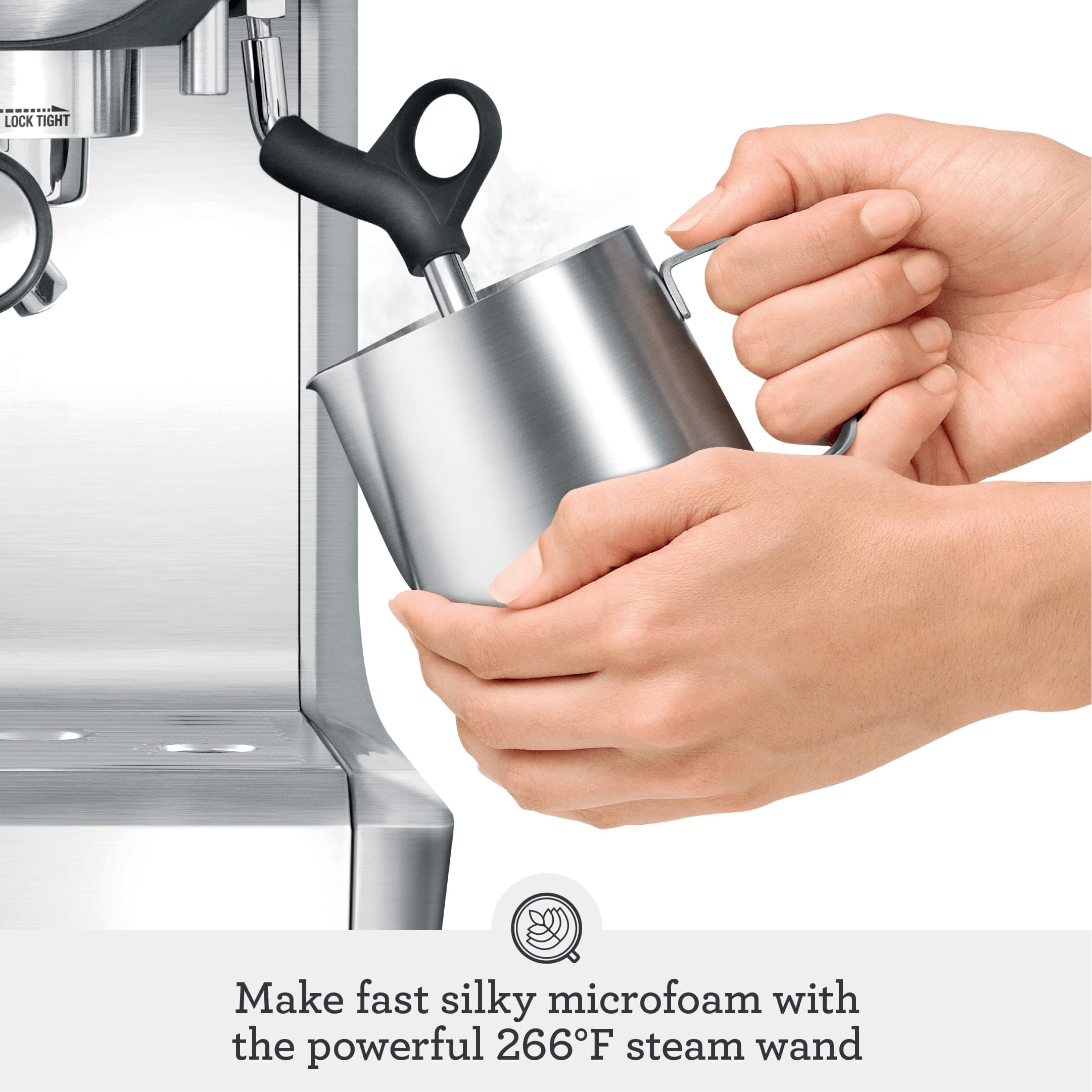 Breville BES870XL Barista Express Espresso Machine, Brushed Stainless Steel, view 7