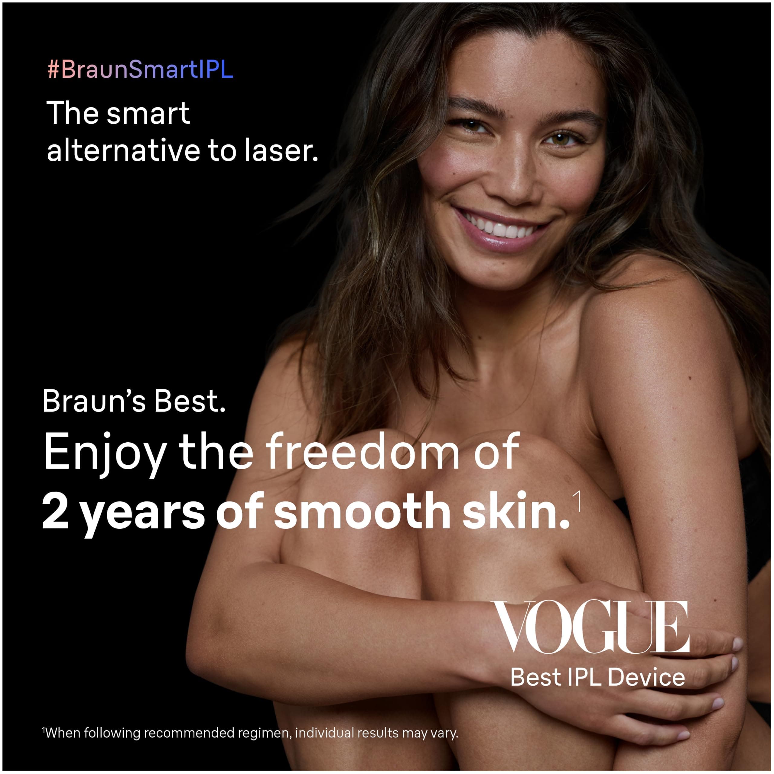 Braun Skin i-Expert Smart IPL PL7219 at Home Laser Hair Removal for Women and Men with App, Premium Pouch, Venus Razor, 2 Smart Heads, Facial Trimmer, view 2